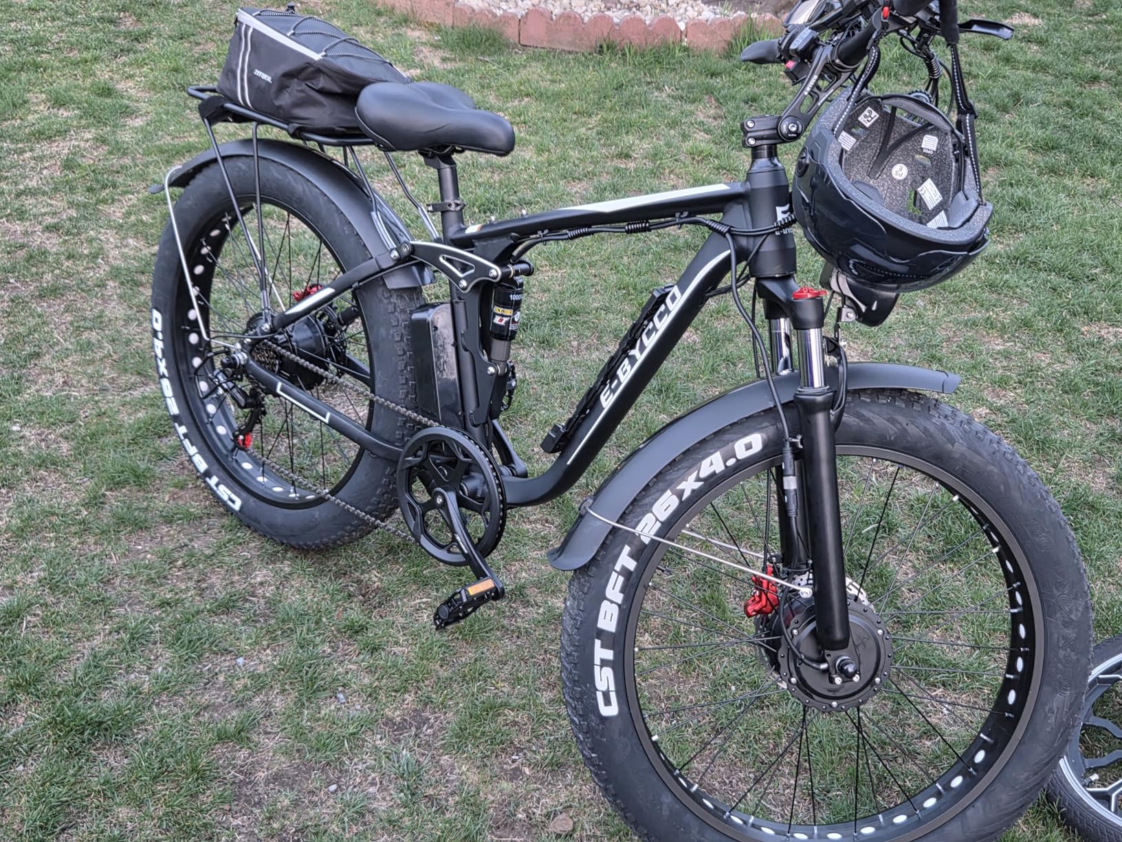 E-Bycco 6000W Peak Dual Motor Electric Bike for Adults, 52V 32AH Battery, Fast 45-50 MPH & 100 Miles Long Range EBike, Full Suspension, Hydraulic Brake, 24