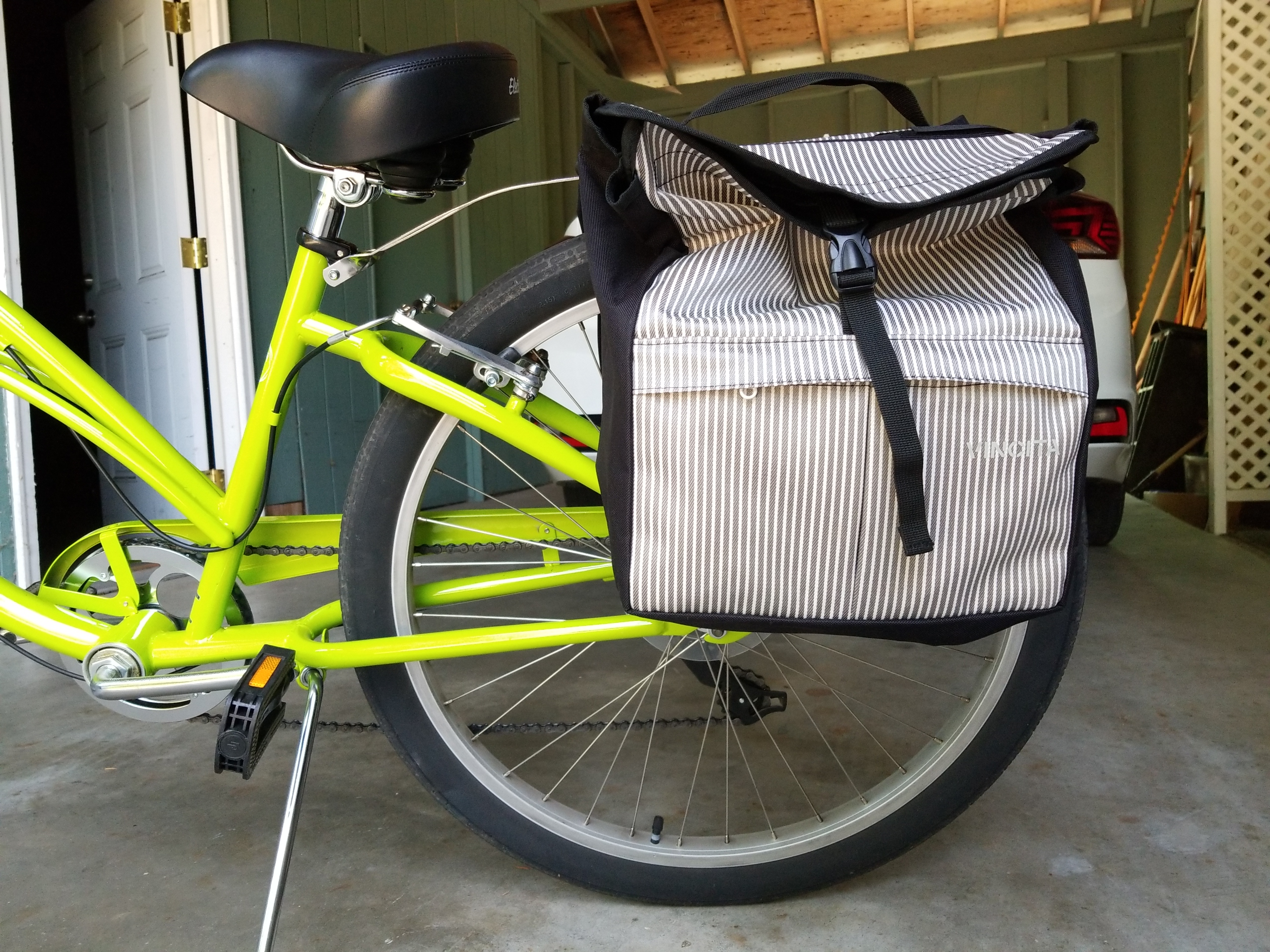 Vincita New Top Load Double Pannier Water Resistant Cycling Side Bags (Fog Grey) customer photo 1