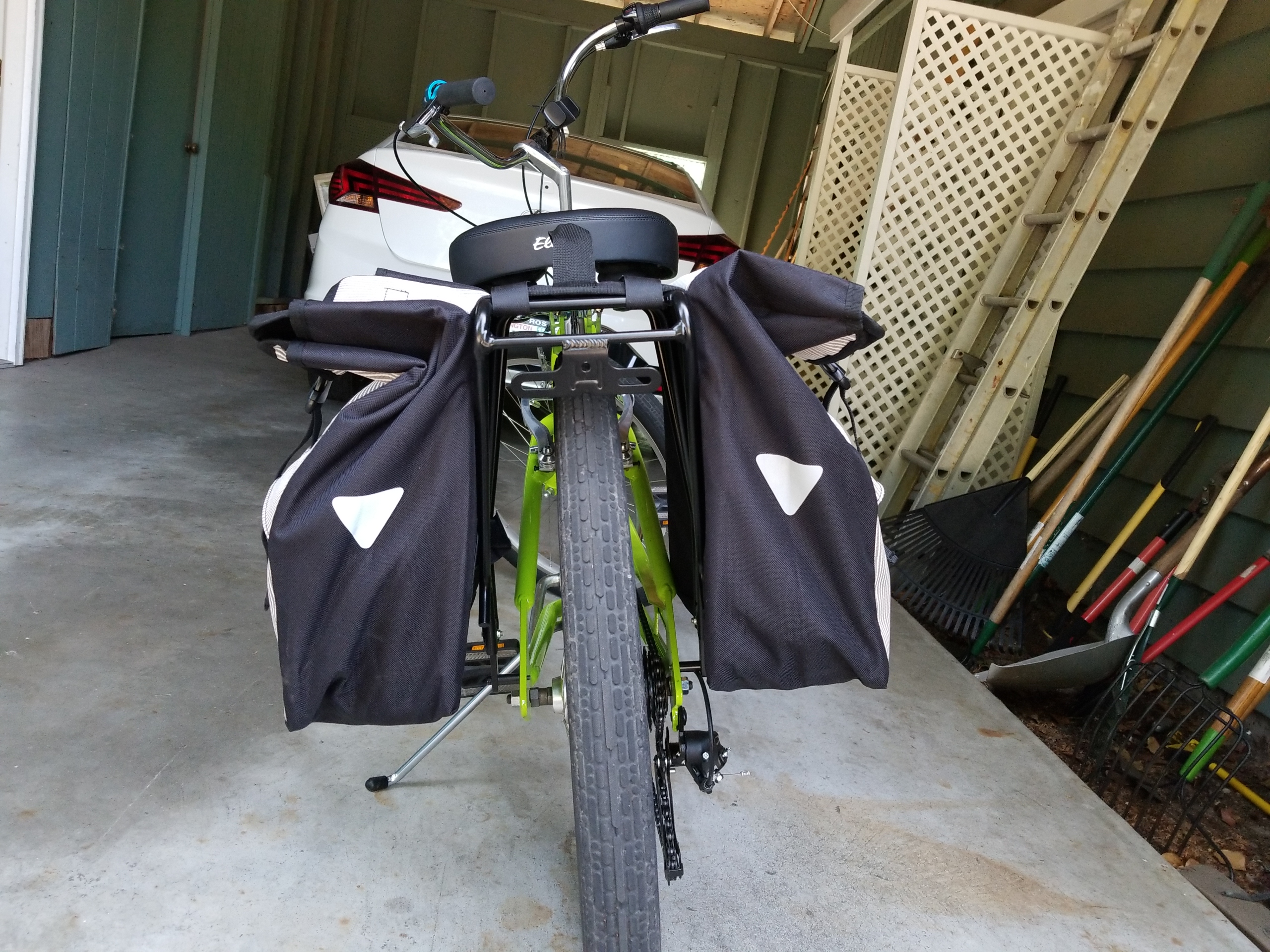 Vincita New Top Load Double Pannier Water Resistant Cycling Side Bags (Fog Grey) customer photo 2