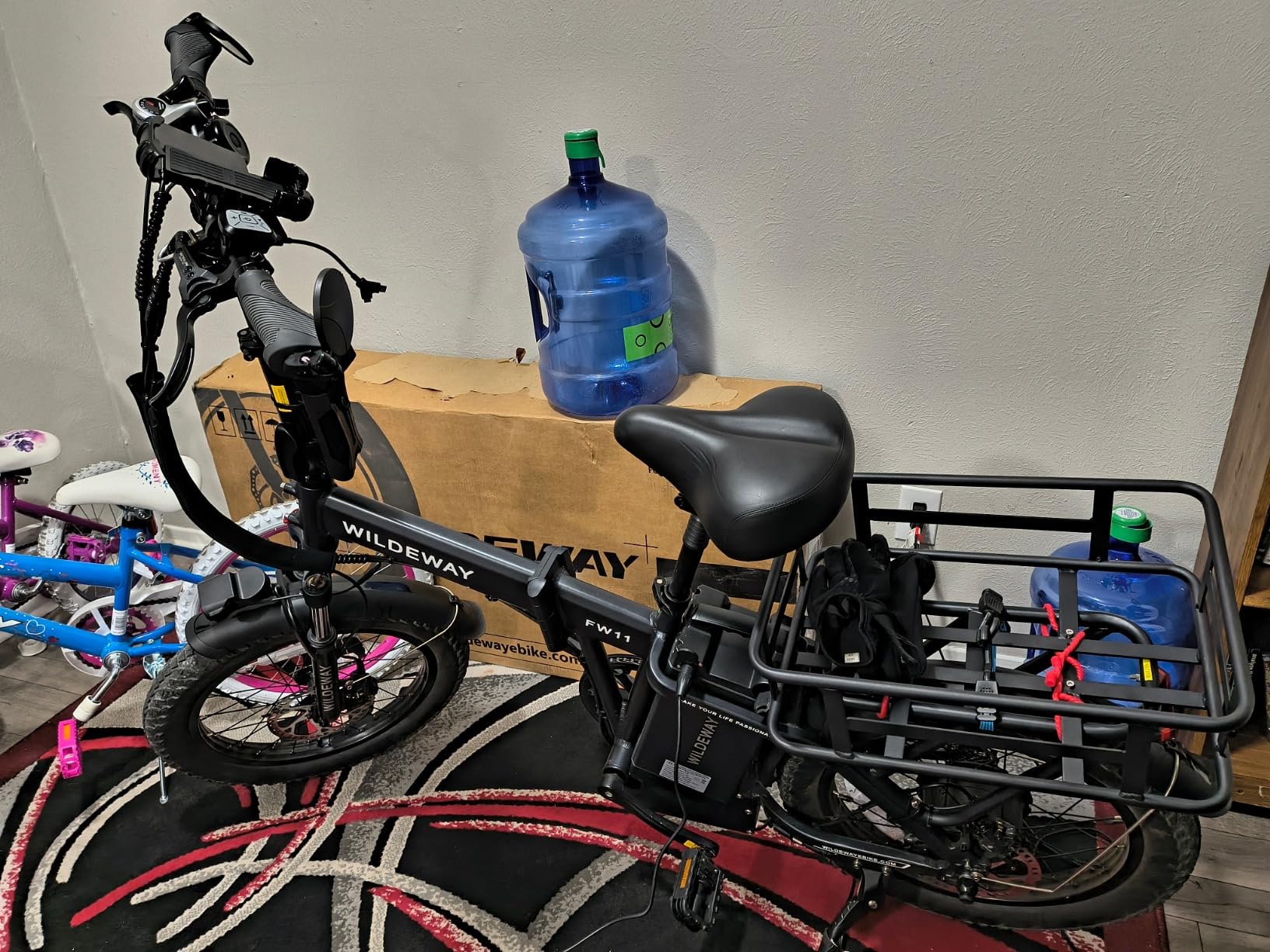 Wildeway 2000W Dual Motor Electric Bike SummitX 32Ah/60Ah Battery E-Bike 90 Miles Long Range 28MPH Foldable 20x4.0 Fat Tire Ebike for Adult Hydraulic Brake Delivery Commuting Bicycle 2 Seat customer photo 2