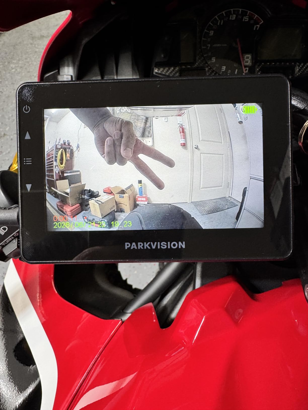 PARKVISION Bicycle Rear View Camera Recorder, 4.3'' 1080P Monitor, 8000mAh Battery, Loop Recording, 32GB TF Card, Bike Front/Backup Cam for Mountain Ebike Road Bike customer photo 2