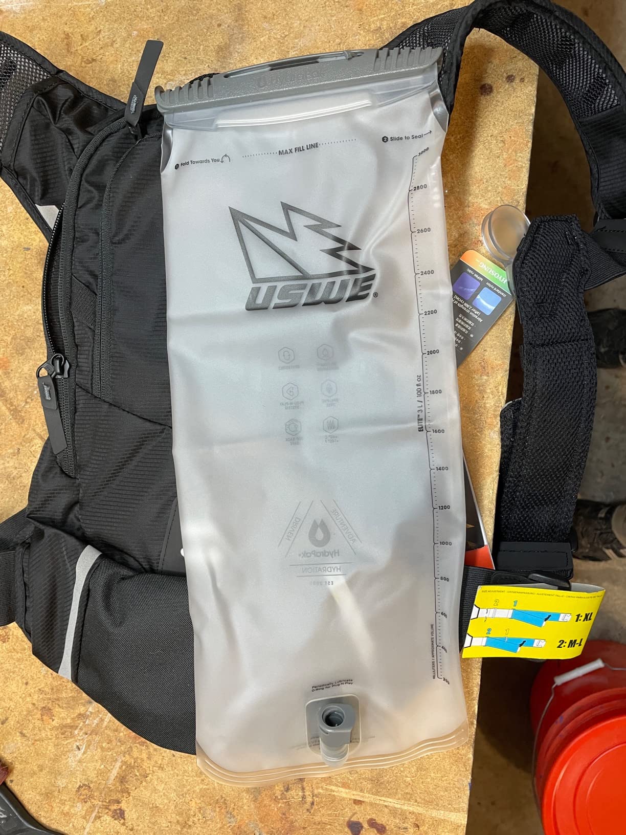 USWE MTB Hydro Hydration Pack with Hydration Bladder - Hydration Backpack for Cycling, Mountain Biking, E-MTB and Gravel Riding, Backpack with Water Bladder customer photo 1