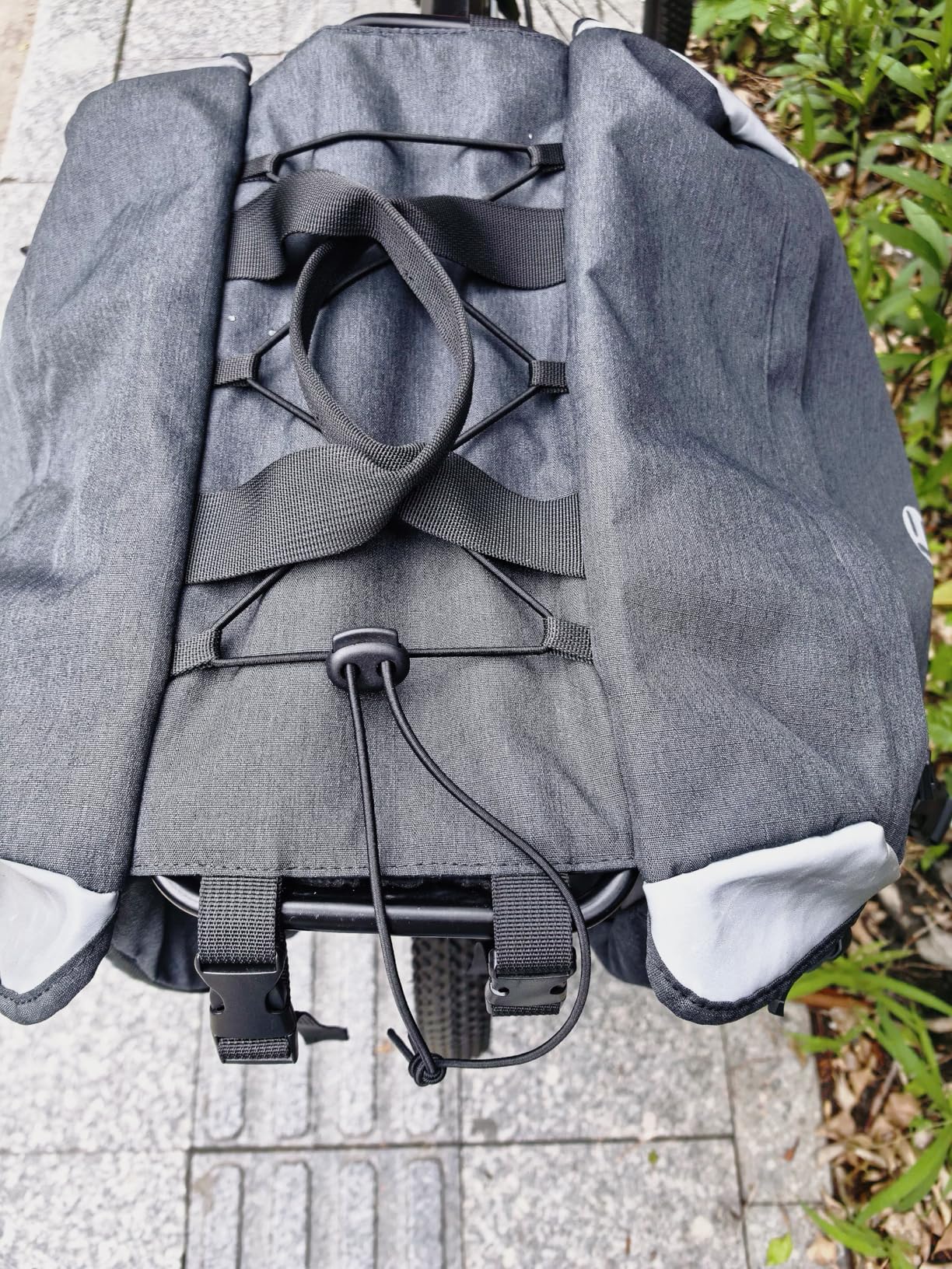 NDakter Bike Panniers, 35L Waterproof Panniers Bike Saddle Bags for Rear Rack, Expandable Double Bicycle Trunk Bag with Reflective Strips,E-bike Accessories for Commute and Mountain Cycling Travel customer photo 1