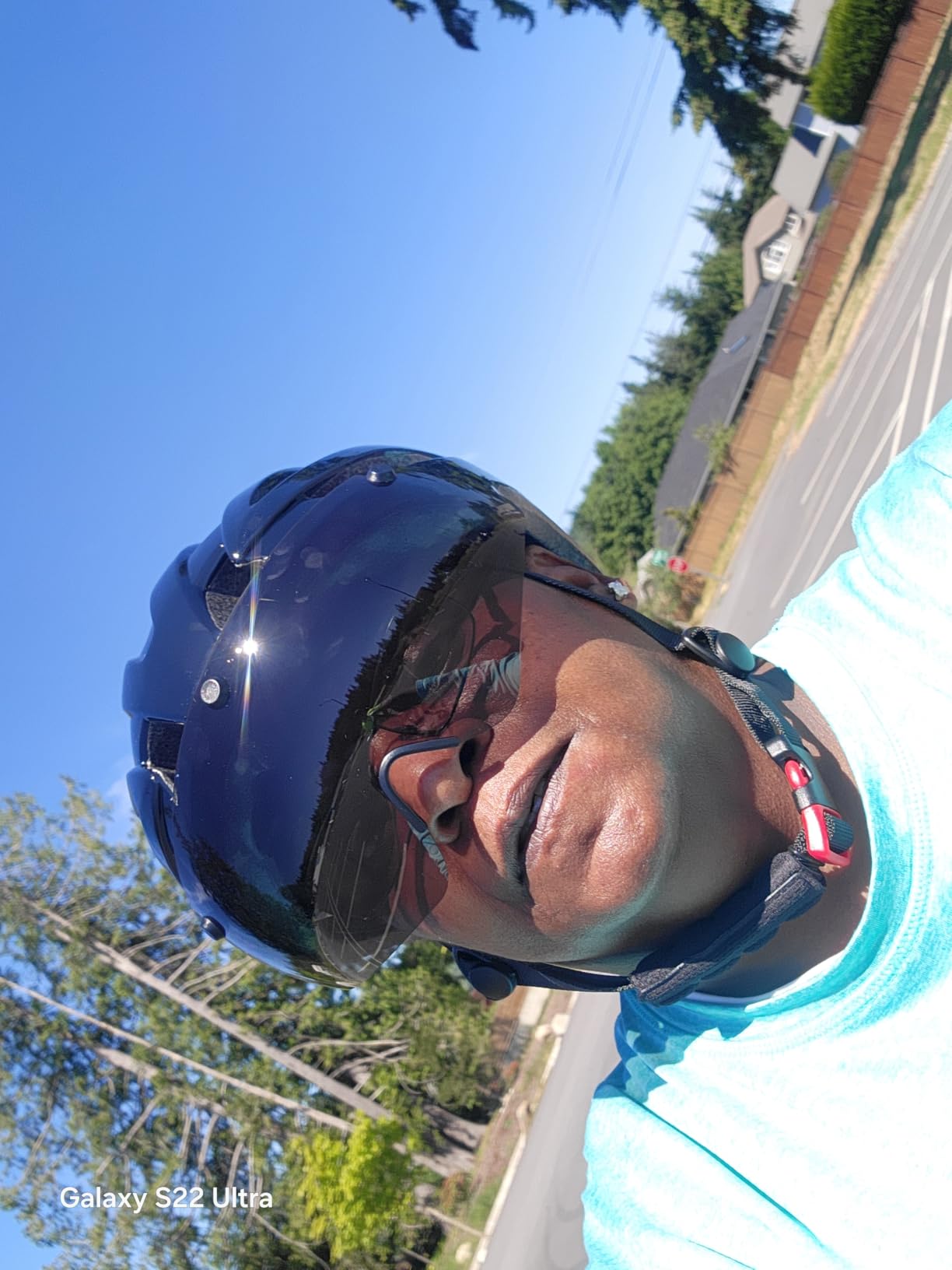 Bike Helmet Adult for Men, Lightweight Ebike Helmet with LED Light & Magnetic Goggles, USB Charging Cable Included, Cycling Helmet for Adult with Adjustable Dial Fit 22.8
