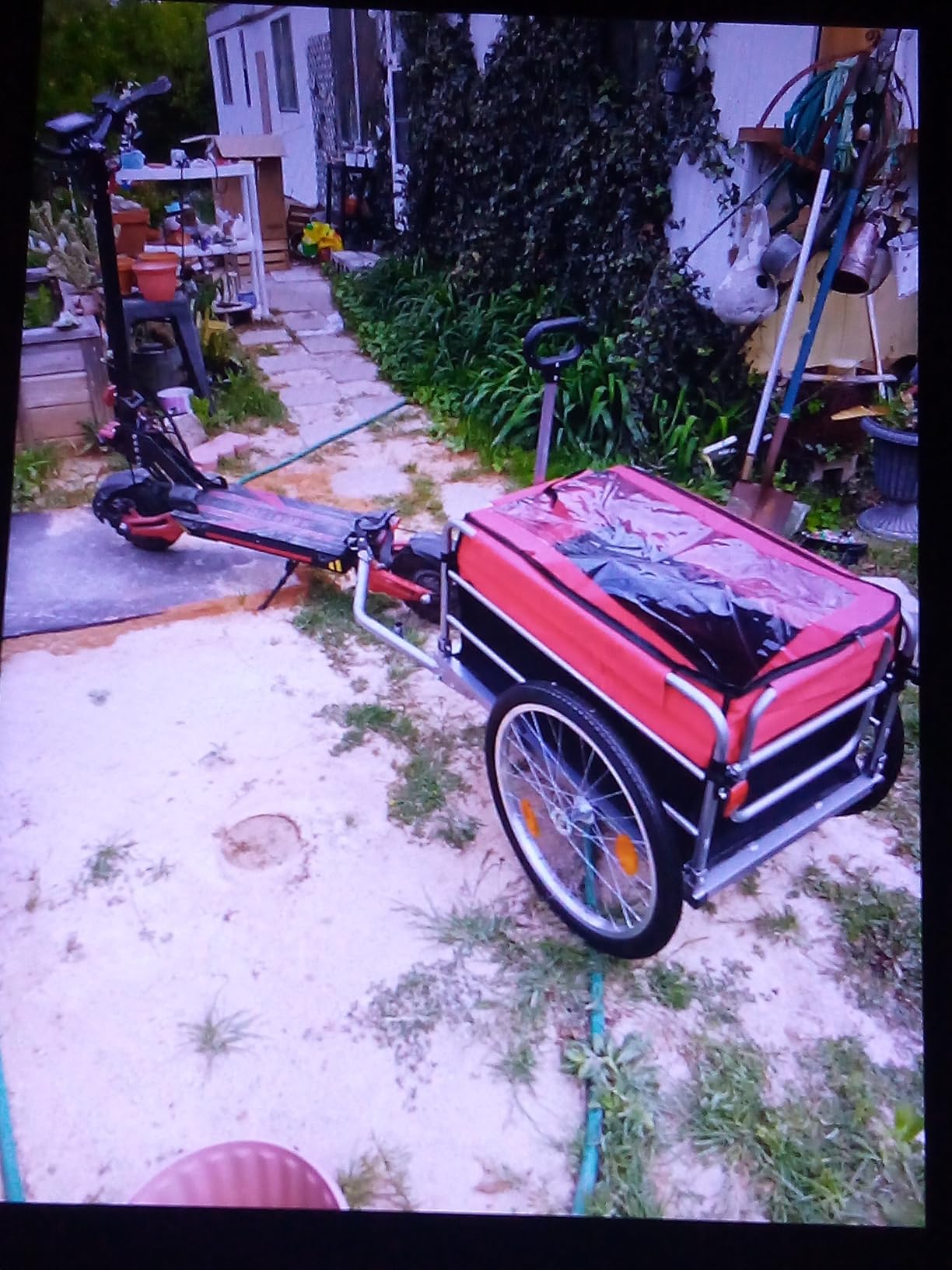 Ktaxon Bike Cargo Trailer, Heavy Duty 220 lbs Bicycle Wagon Cart, 20