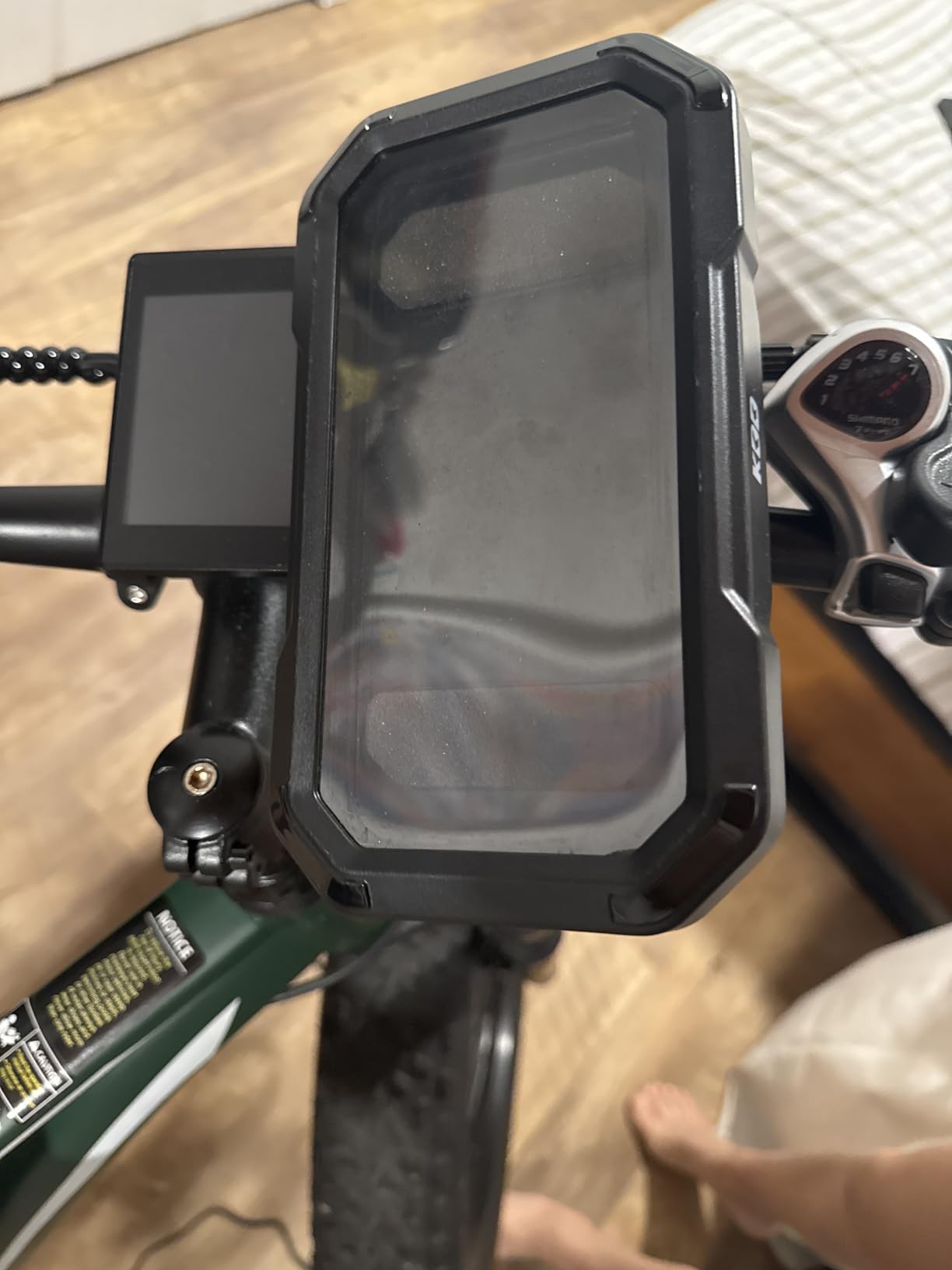 KDD Waterproof Bike Phone Holder - 360 Rotation Motorcycle Phone Mount, Fully Enclosed Touch Sensitive Design, Bicycle Phone Clamp Compatible with iPhone 16 Pro Max/15/14/13/12,4-6.7