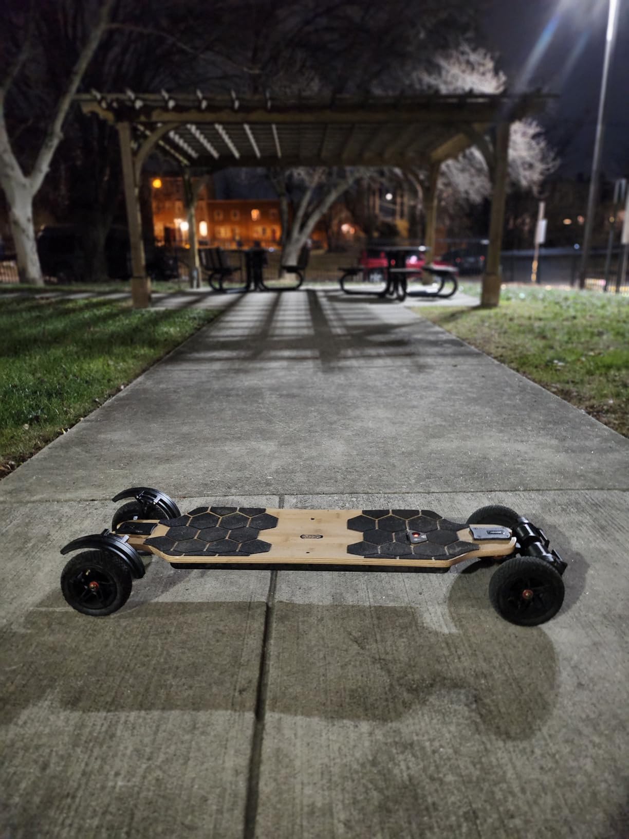 Bamboo Series Off-Road All Terrain Electric Skateboard, Ultra-Long 20-31 Miles Range Mountain Board, Highest 28-32 MPH Top Speed, 155-175mm Wheels, Professional for Adult Riders customer photo 1