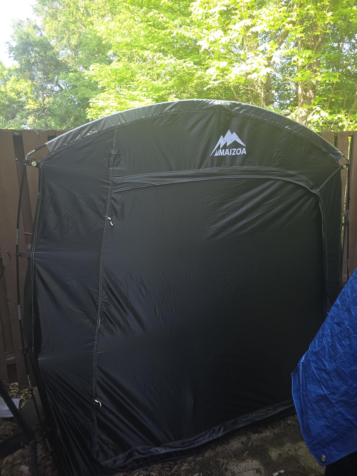 Bike Storage Tent,82*43*70 In Outdoor Portable Storage Tent,Made of 210D Oxford Cloth PU4000mm Waterproof Fabric, Storage Shed for 2-4 bike,Motorcycles,Garden Tools,Lawn Mower,Various Tools customer photo 1