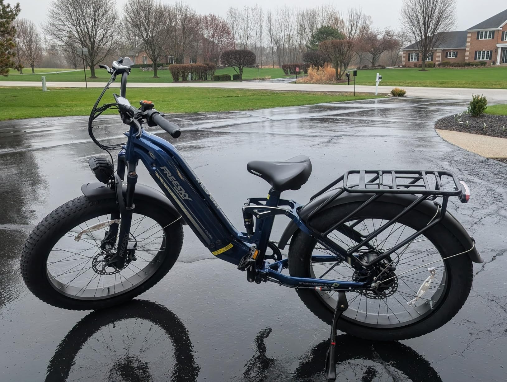 FREESKY Wildcat Ultra 3000W Motor Samsung Battery Electric Bike for Adults 105mile Long Range Step-Thru Ebike 37MPH Fast Dirt E Bike 25Ah 26'' Fat Tire Electric Bicycle Full Suspension for Commute customer photo 1