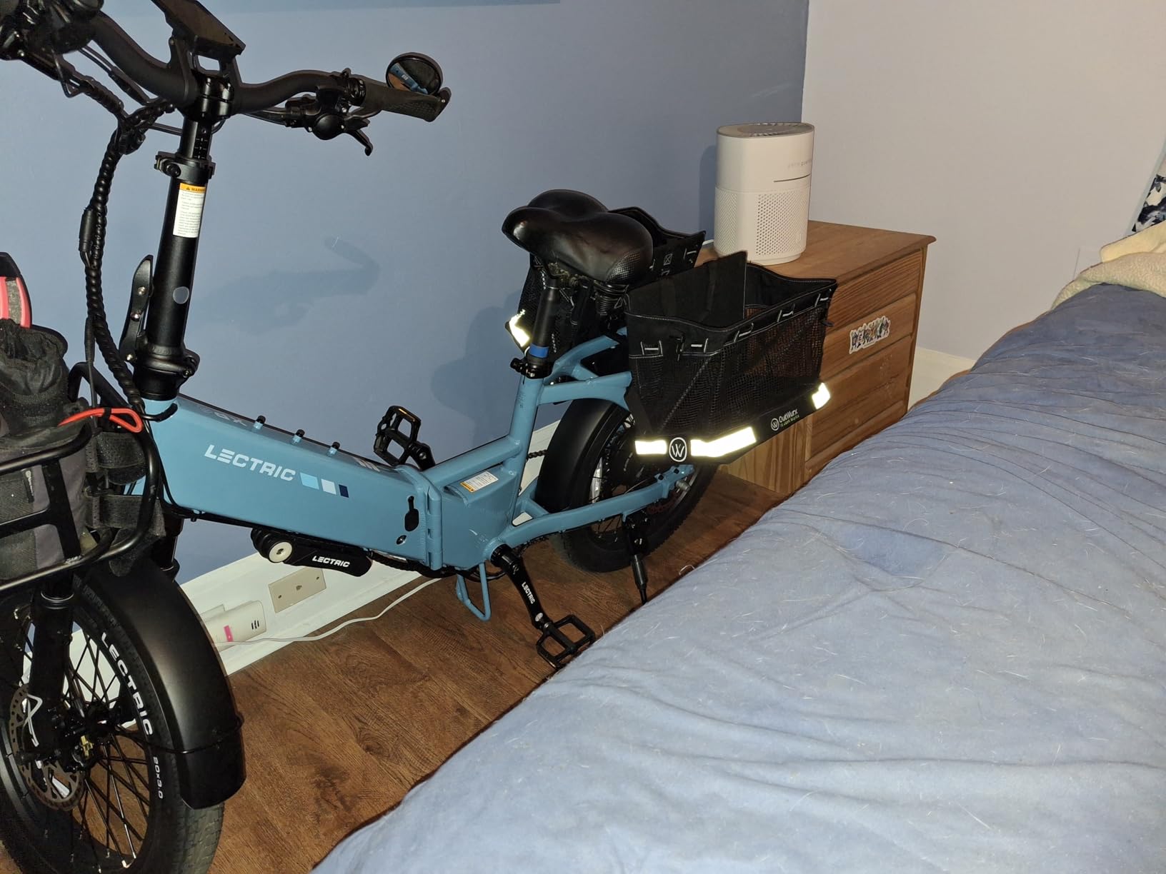 Grocery Panniers for Bike or E-Bike Racks | RideSecure 3-Point Mount and Lock Down System customer photo 1