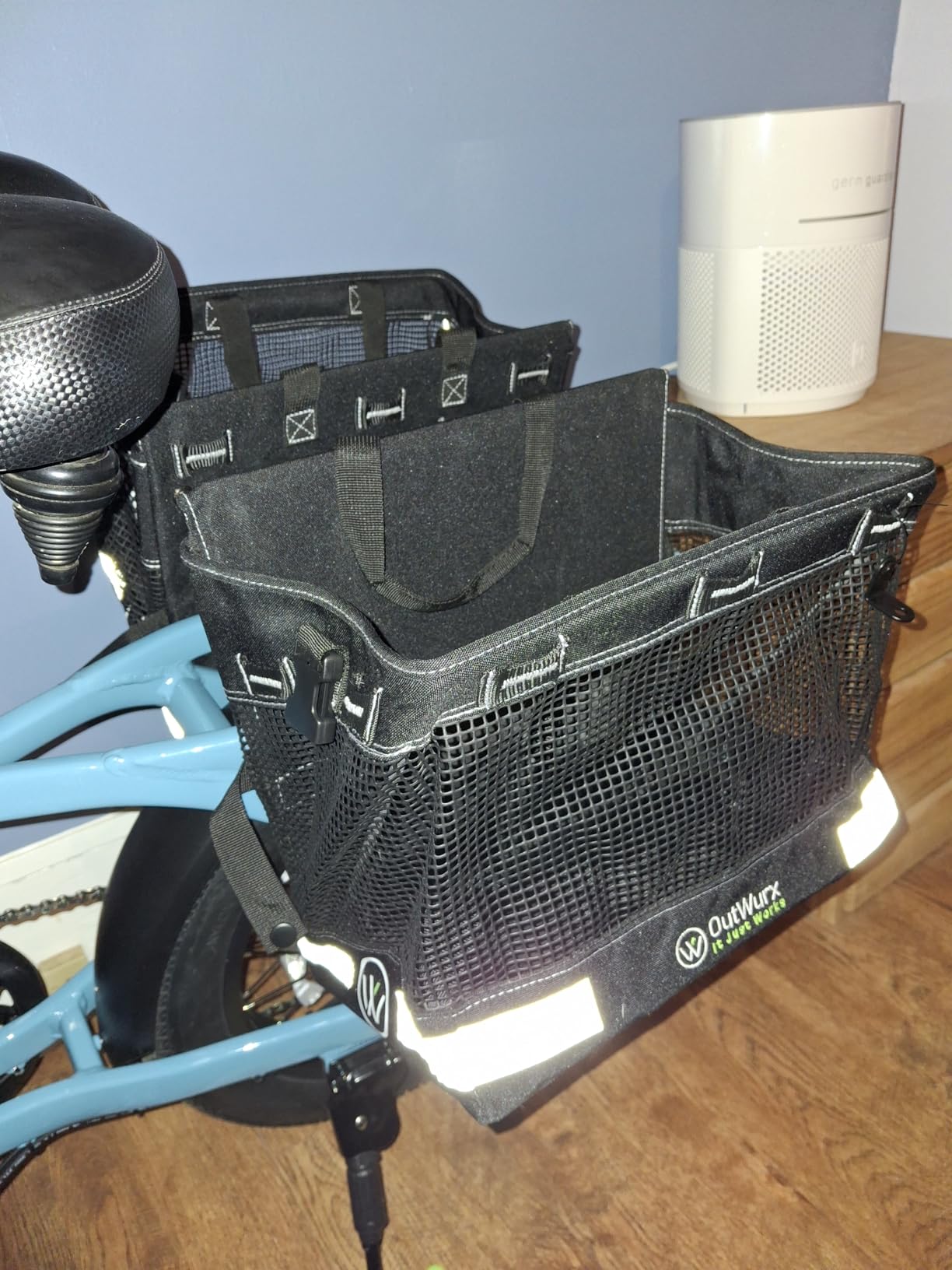 Grocery Panniers for Bike or E-Bike Racks | RideSecure 3-Point Mount and Lock Down System customer photo 2