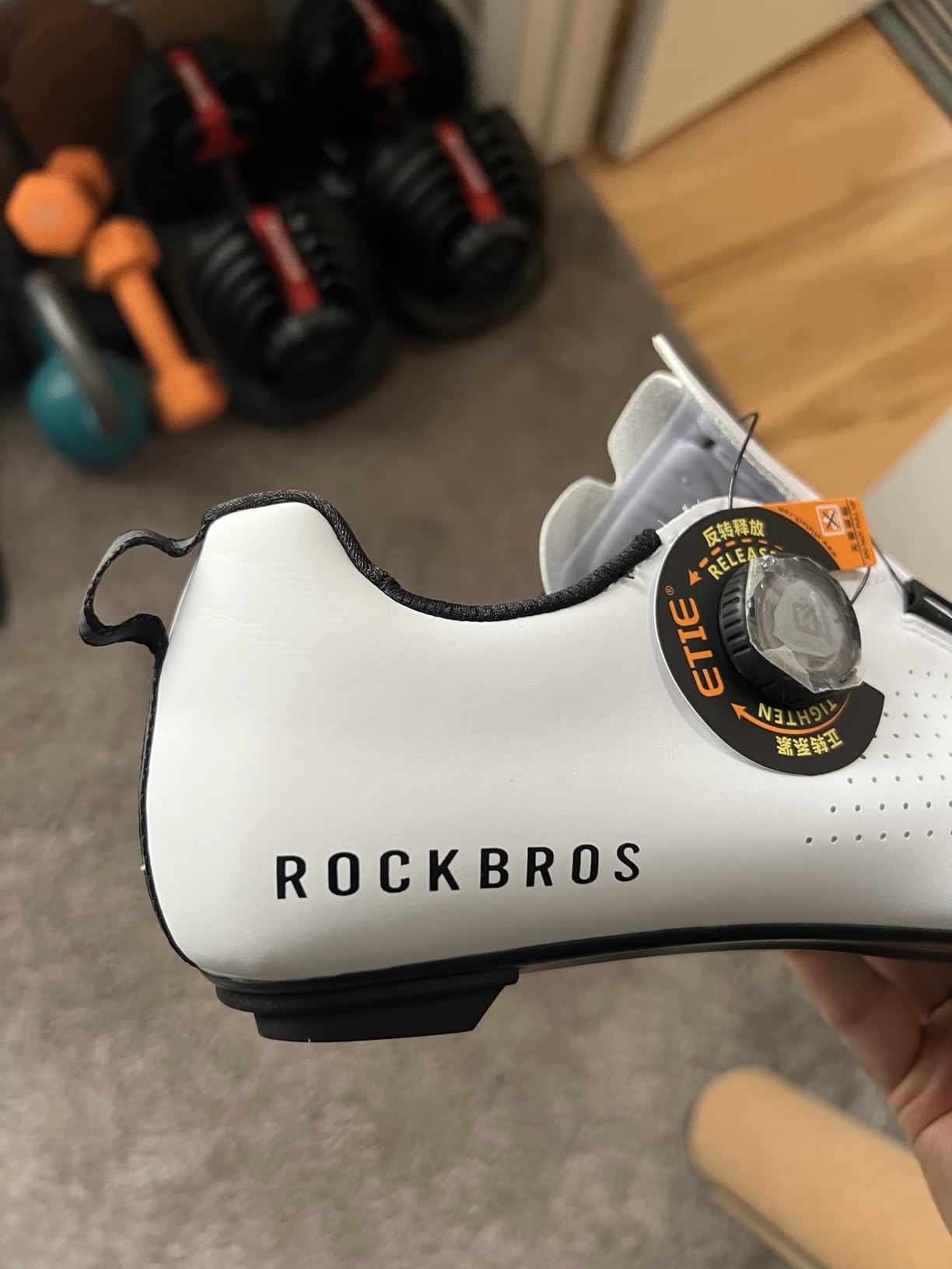 Cycling Shoes CR5 with T500 Carbon Fiber Sole, Compatible with Peloton & Look Delta/SPD Cleats customer photo 2