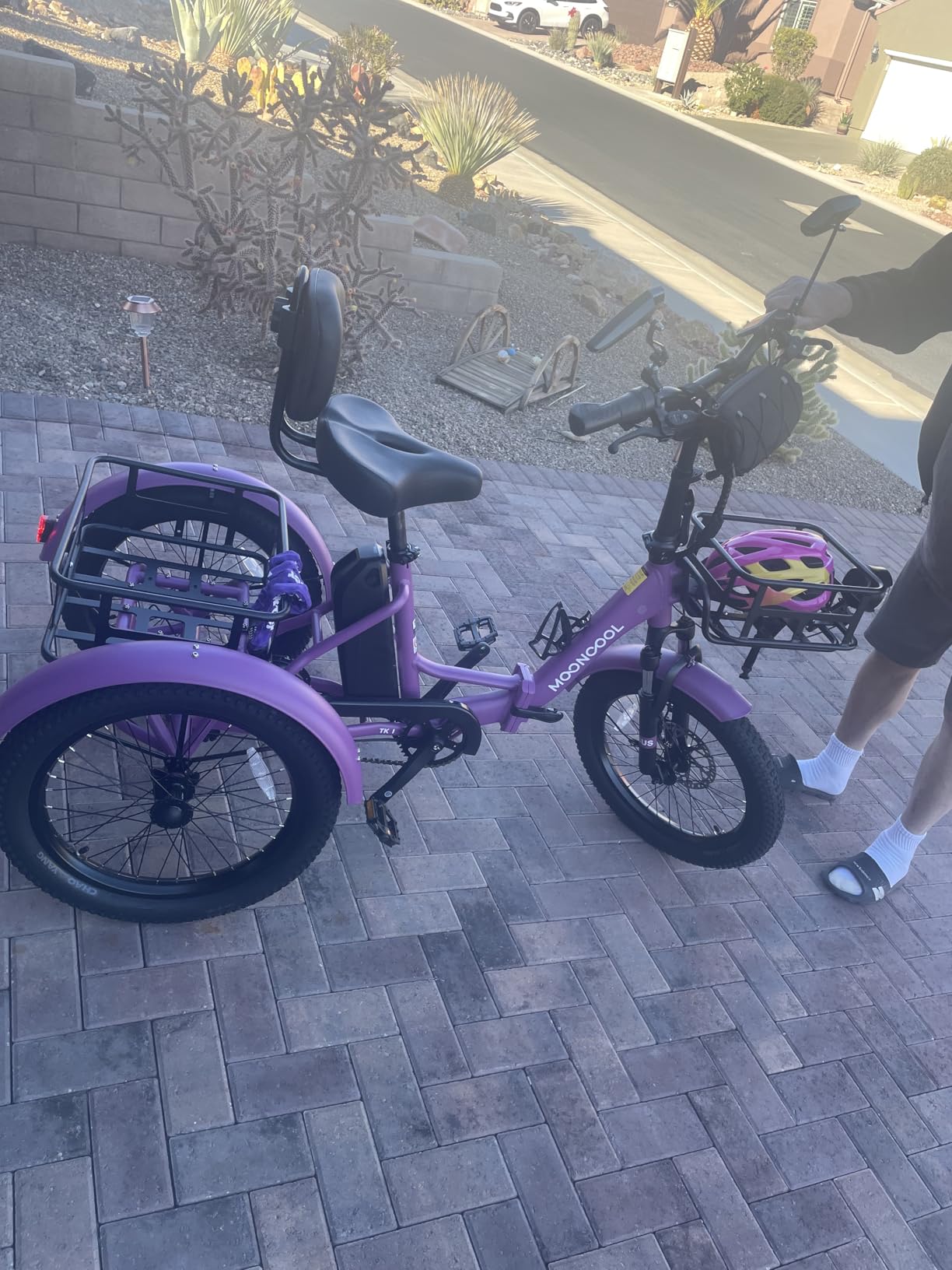 MOONCOOL Electric Tricycle for Adults, 500W/750W Folding Electric Trike for Adults, 20
