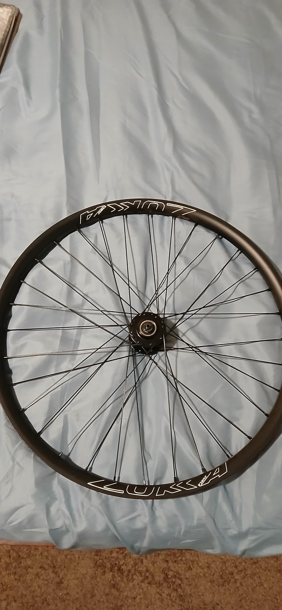 26/27.5/29 Inch Bicycle Wheelset - 14Gx32H Spokes with ED Brass Nipples - 100mm Front/135mm Rear QR Hubs - 6-Bolt Disc Brake Compatible Release for 6-9 Speed Bikes customer photo 1