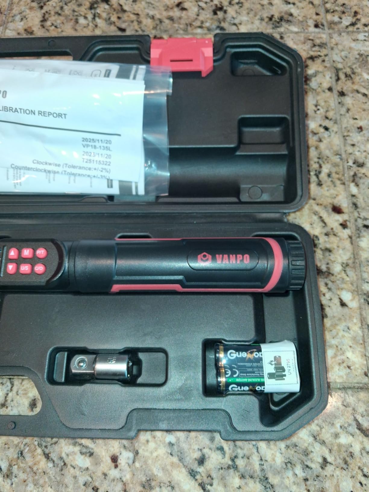 VANPO Digital Torque Wrench 1/4-Inch 1.11-22.13 ft-lb/1.5-30 Nm for Bike | ±2% Accuracy, Electronic Torque Wrench with LCD Display, Audible & Color Feedback, for Spark Plug & Precision Instruments customer photo 1