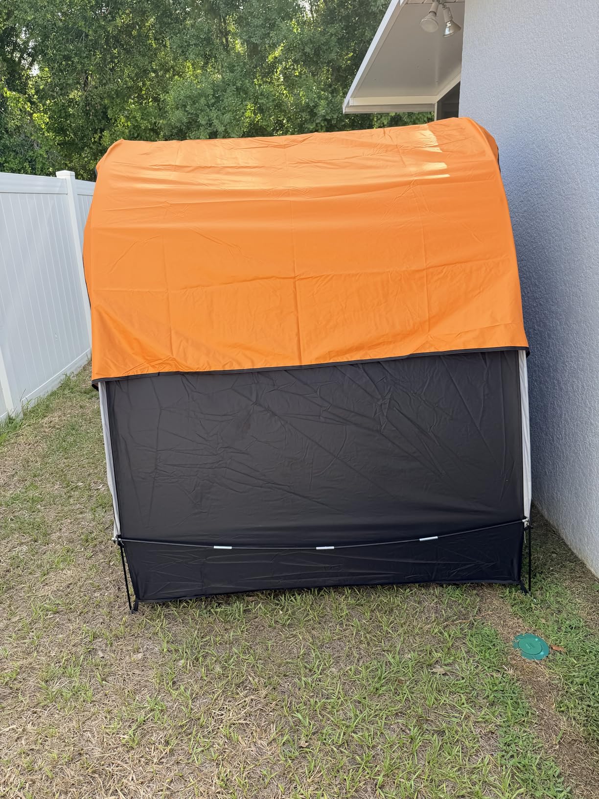 Upgraded Bike Tent with Rain Cover, Outdoor Storage Shed for 2-3 Bikes | 210D Oxford Fabric PU4000 Waterproof, Bike Shed/Bike Cover for Motorcycles, Garden Tools, Lawn Mower customer photo 2