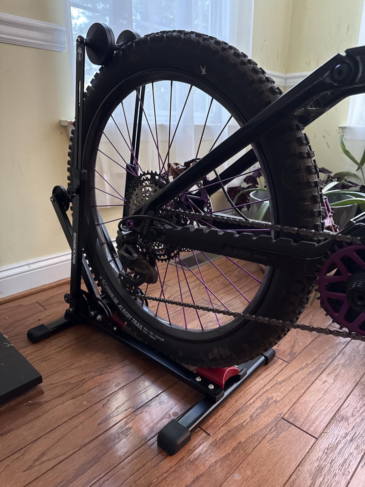 ROCKBROS Bike Stand 2-in-1 Vertical Horiz Floor Adjustable for 24-27.5