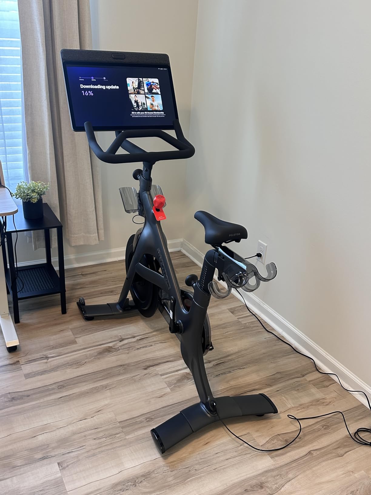 Peloton Bike+, Indoor Stationery Cross Training Bikes for Home Workouts, HD Swivel Screen, Space-Friendly Exercise Equipment for Cardio Fitness, Yoga & Strength Routines customer photo 1