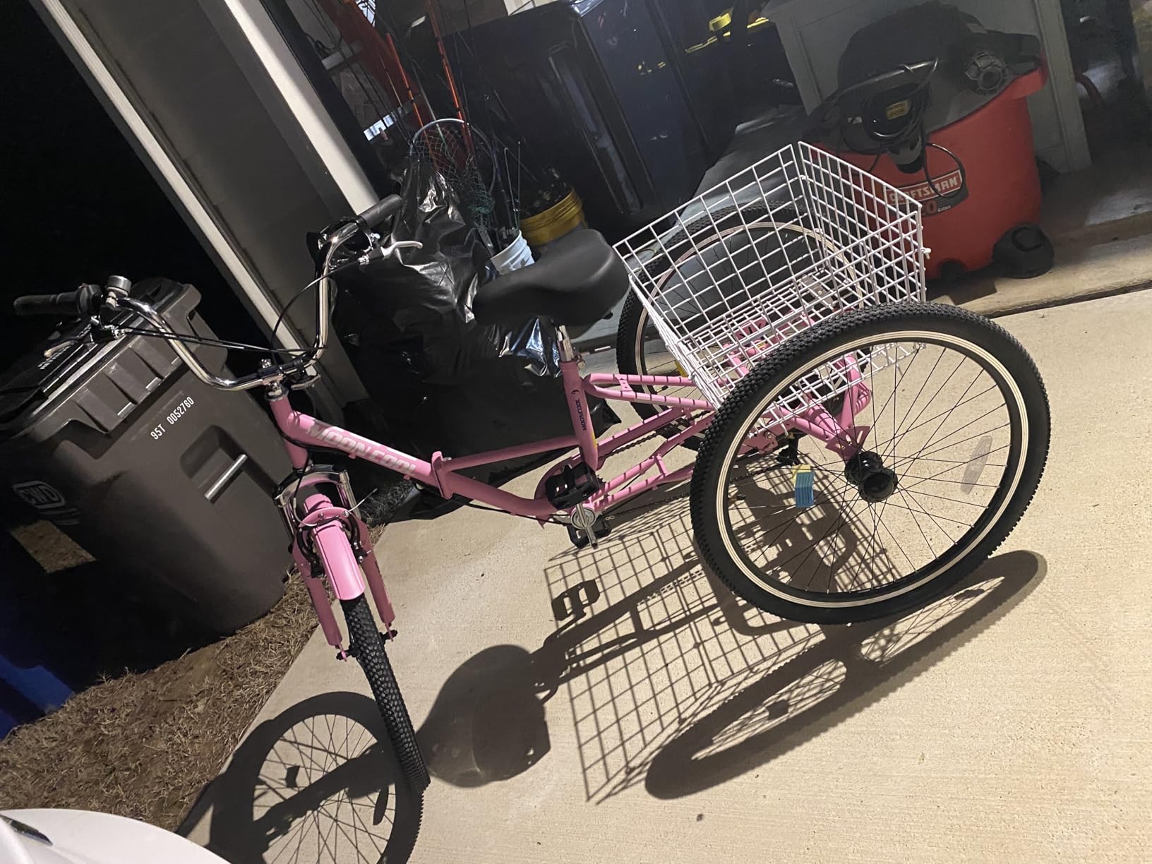 MOPHOTO Adult Folding Tricycle 7 Speed 20/24/26 Inch, 3 Wheel Bike for Seniors Women Men, Low Step-Through Cruiser Bicycle with Large Cargo Basket & Adjustable Seat customer photo 1
