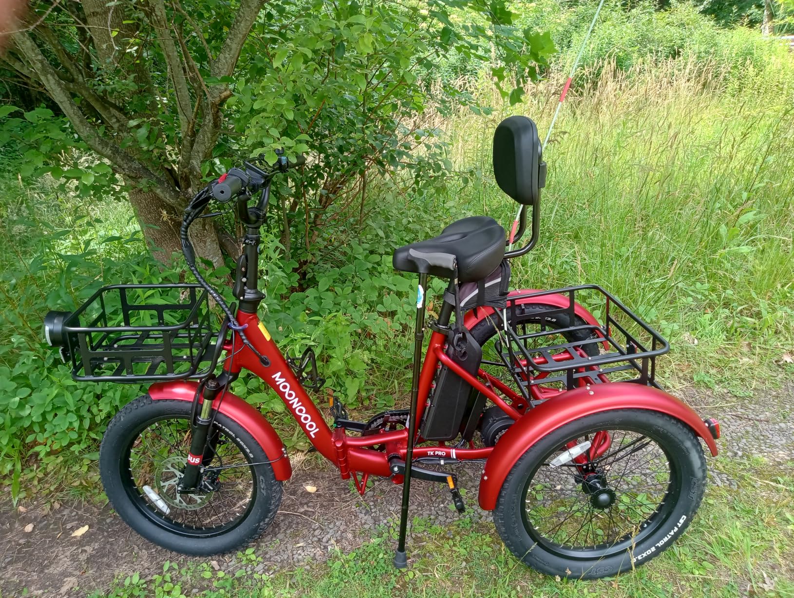 MOONCOOL Electric Trike for Adults, 500W/750W 48V Electric Tricycle, 20