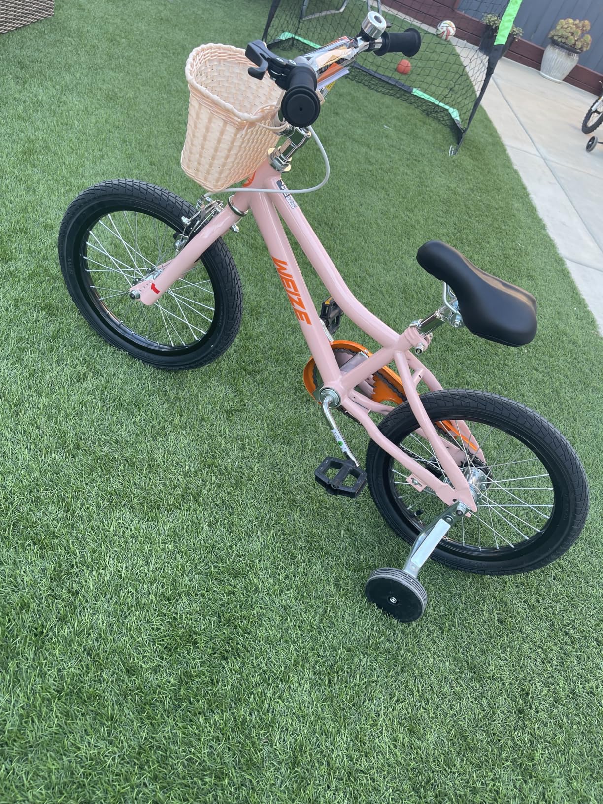 WEIZE Kids Bike, 14 16 20 Inch Children Bicycle for Boys & Girls Youth Ages 4-12 Years Old, Rider Height 41-62 Inch, Adjustable Seat & Handlebars, Coaster Brake, Multiple Color customer photo 2