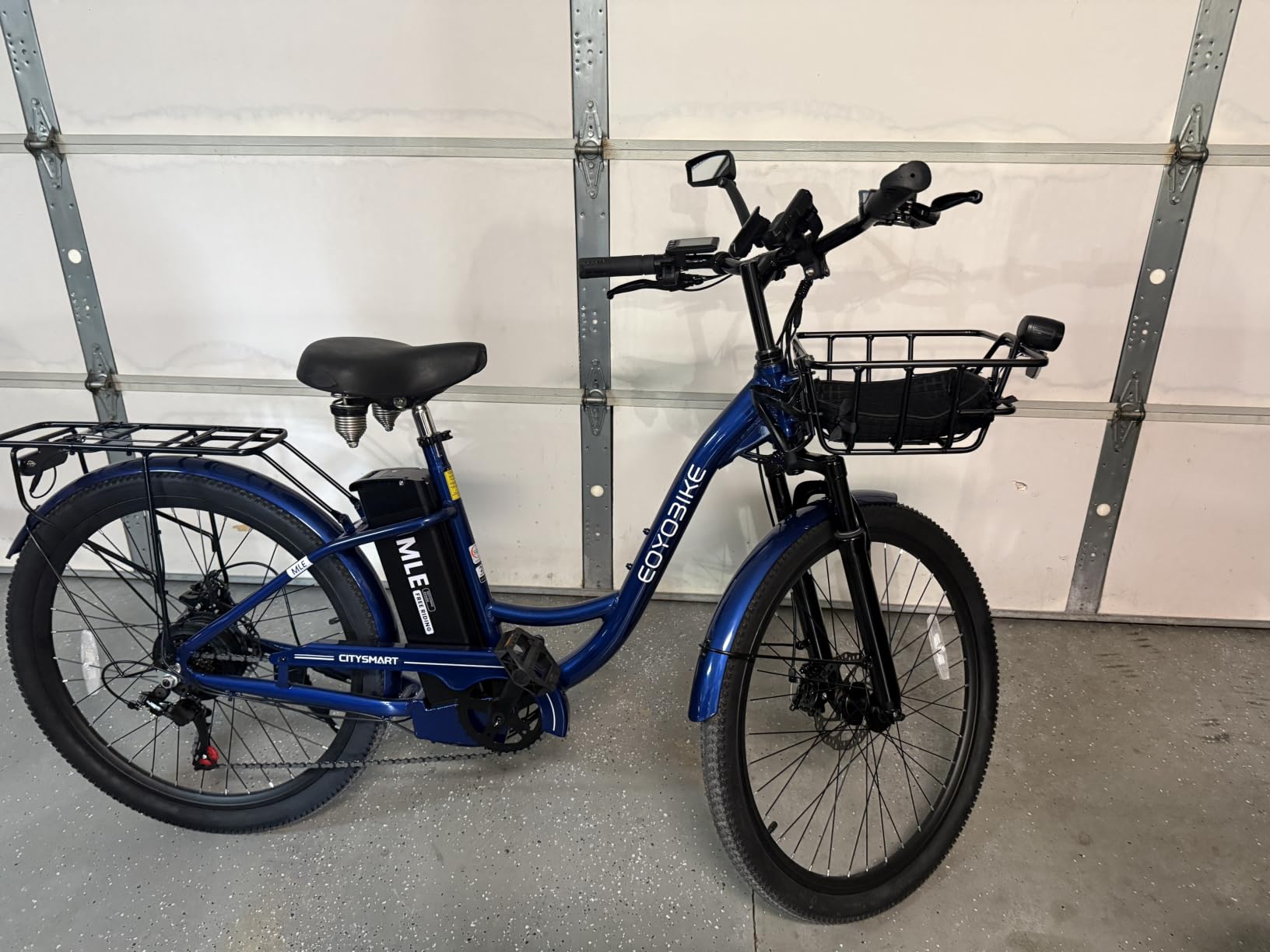 MOONCOOL Electric Bike for Adults, 700W Peak Power 7 Speed Step Through Electric Cruiser Bike, 40 Miles Electric Bicycle with 36V 10.4Ah Battery, Aluminum Frame City Commuter E Bikes for Women, Men customer photo 2