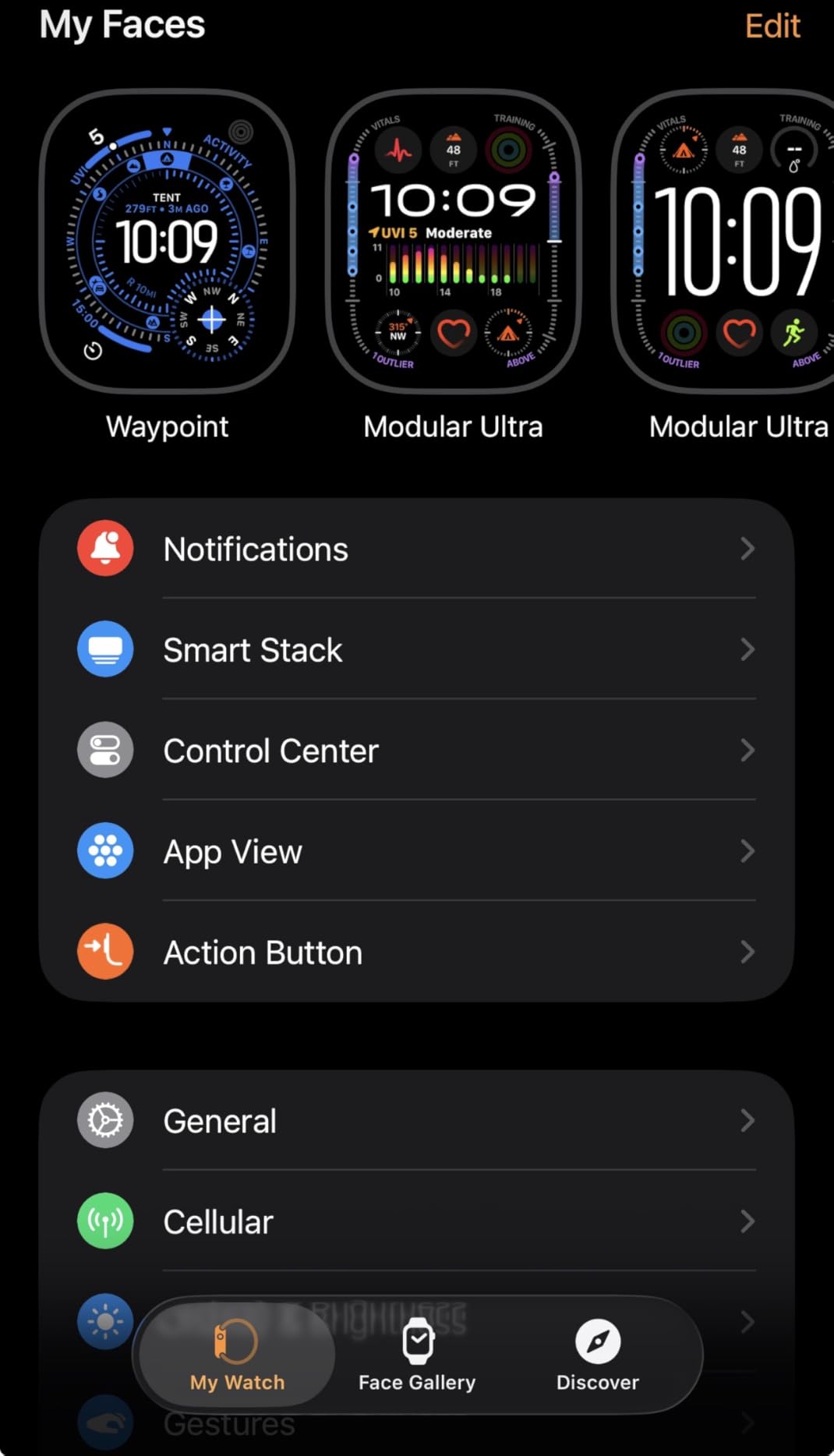 Apple Watch Ultra 3 [GPS + Cellular 49mm] Running & Multisport Smartwatch with Rugged Titanium Case with Black Ocean Band customer photo 2