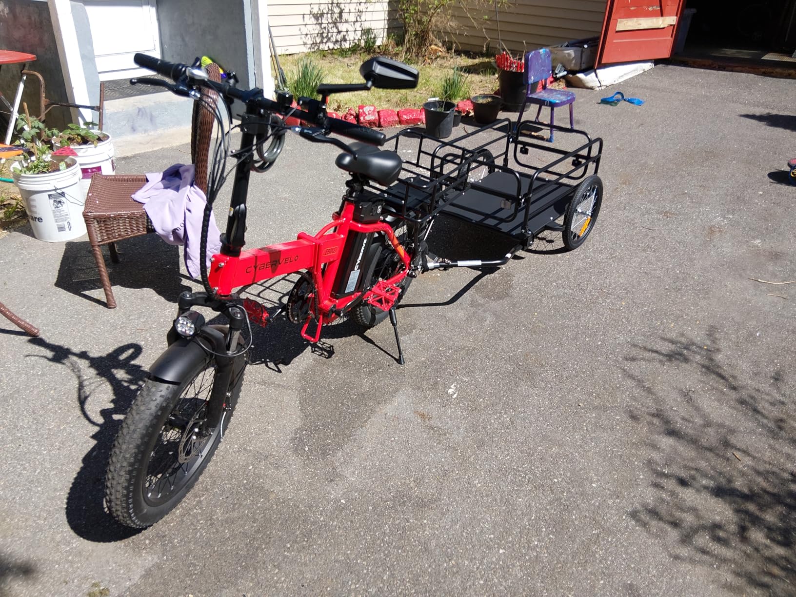 Cybervelo 750W Folding Electric Bike, 48V 20.8AH/50AH Large Removable Battery E-Bike, 80 Miles Max Range, 20