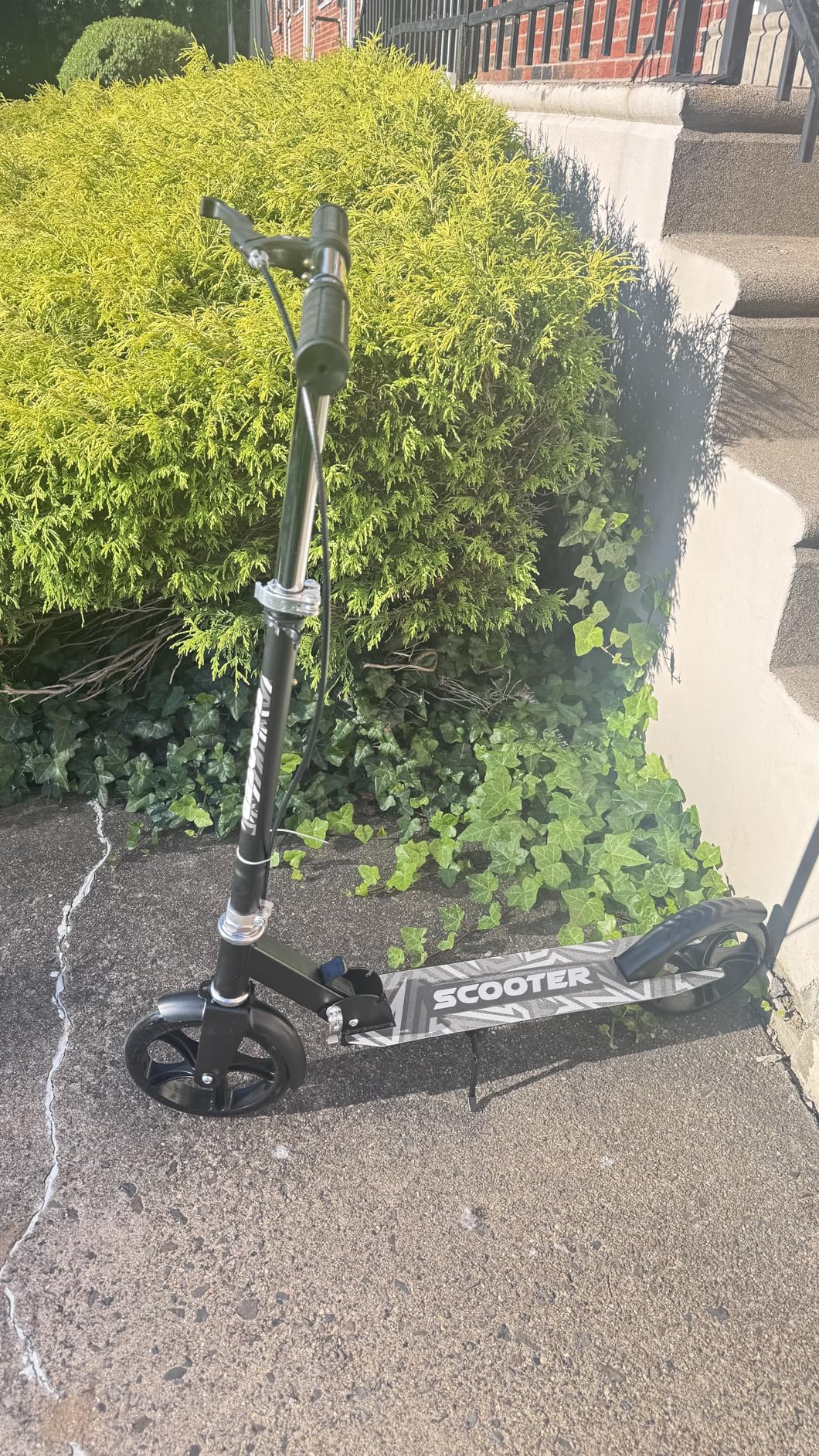 Scooters for Kids 8-12, Teens & Adults - Lightweight, Foldable, 8-Inch Big Wheels, Hand Brake & Bell, 4 Adjustable Height Levels, 240 lbs Max Load customer photo 2