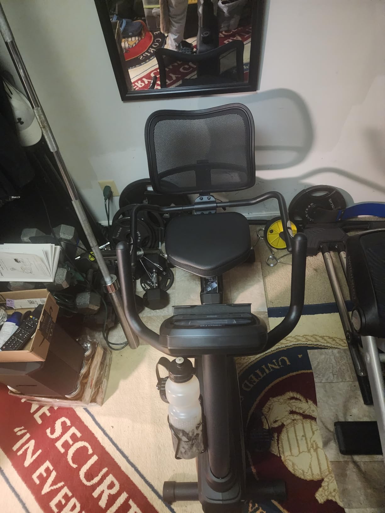 JOROTO Recumbent Exercise Bike for Seniors Adults with 400LBS, Smart App | Low-Impact Exercise Bike 16 Magnetic Resistance, Wide Cushioned Seat, Back Support and Backlit LCD, Heart Rate Monitoring customer photo 2