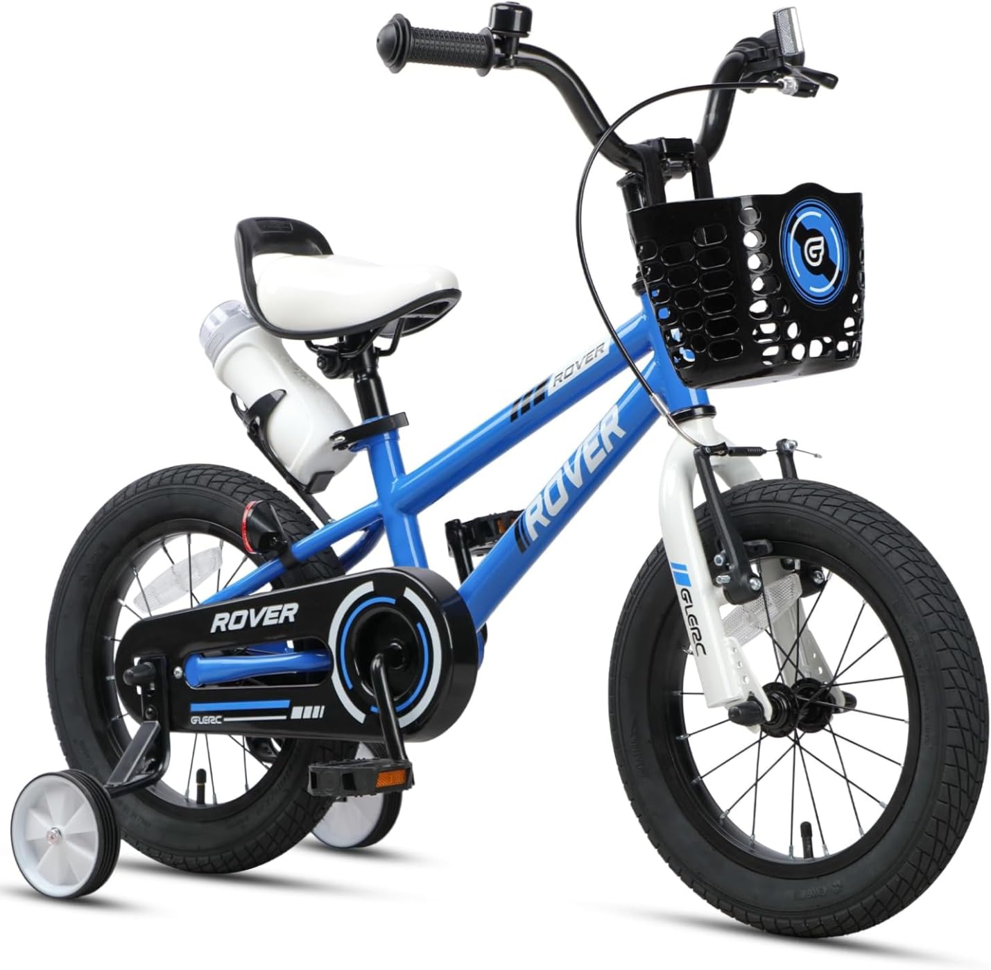 Glerc Rover Kids Bike, 12-18 Inch Boys Bike for 2-9 Years Old Children, Kids Bicycle with Water Bottle & Basket & Training Wheels, Multiple Colors customer photo 1