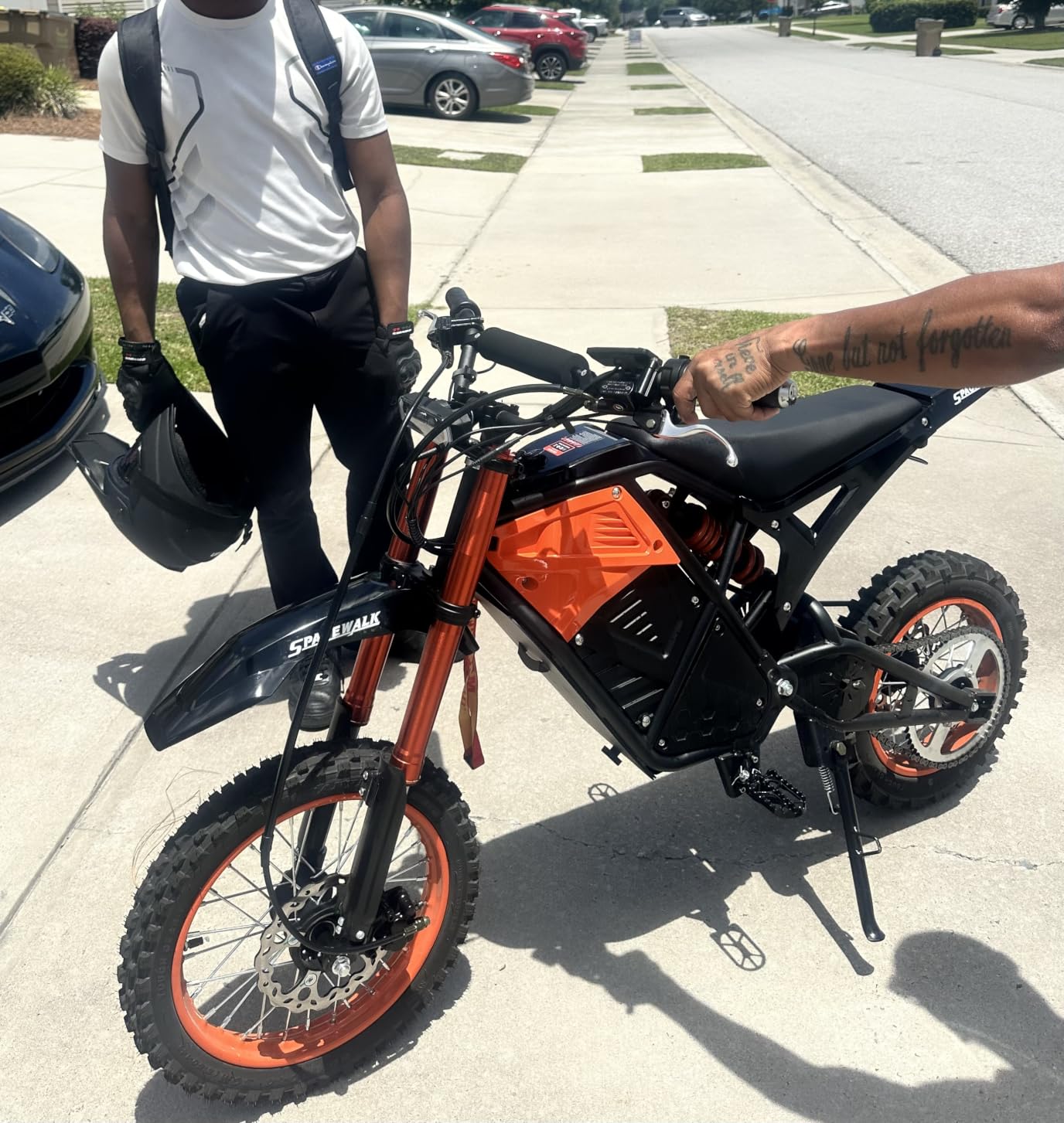 ADISTAR Electric Dirt Bike for Adults Teens, 3500W Peak Motor, Up to 38 MPH, 48V 23Ah Battery, 60 Mile Range, Hydraulic Full Suspension & Hydraulic Disc Brakes, 14