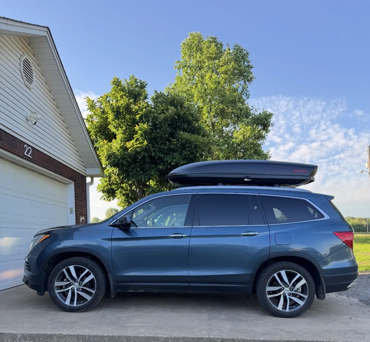 Aluminum Roof Rack Cross Bars with Lock Fit for 2016-2022 Honda Pilot with Side Rails, 330lbs Crossbars Anti-Wobble & Wind Noise Reduction Heavy Duty Cargo Carrier Accessories customer photo 1