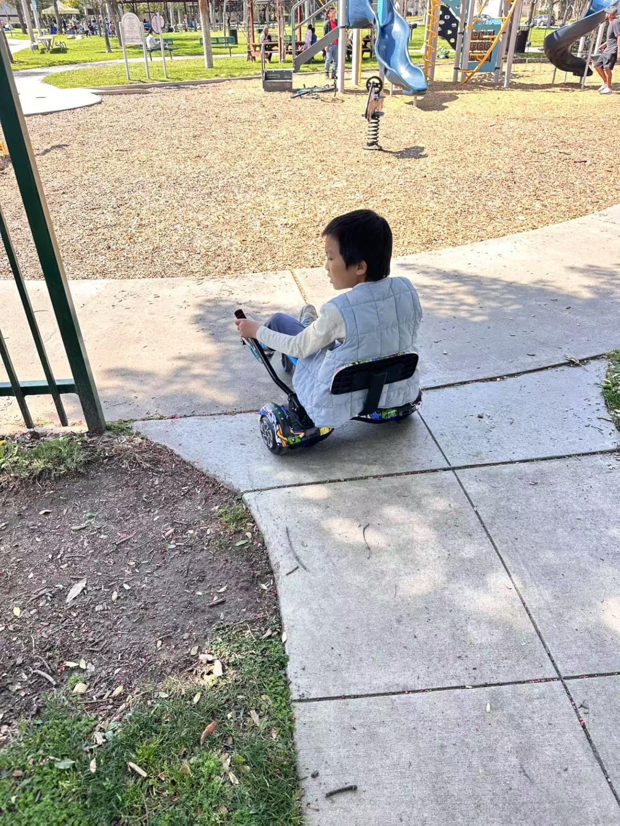 Scooter with Seat Attachment for Kids Adults, 6.5'' 8.5''Balancing Scooter with Bluetooth Speakers & Colorful LED Light with Kart customer photo 2