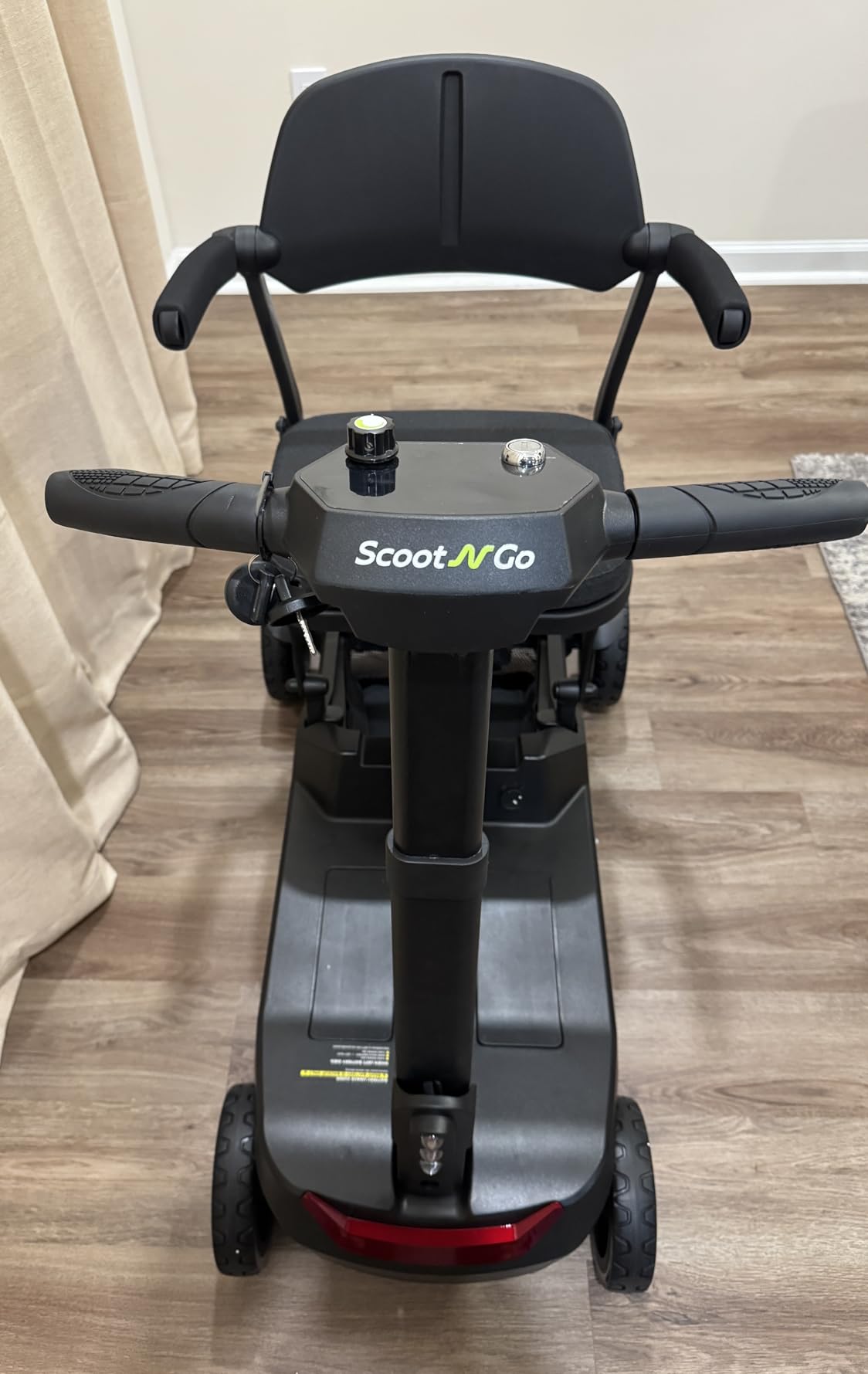 SCOOTNGO Lite Mobility Scooters for Seniors & Adults, Portable for Travel | Lightweight, Foldable, 4 Wheel, Airline Approved, Two Removable Lithium Batteries, No Assembly Needed. 39 lbs, 15 Miles customer photo 1
