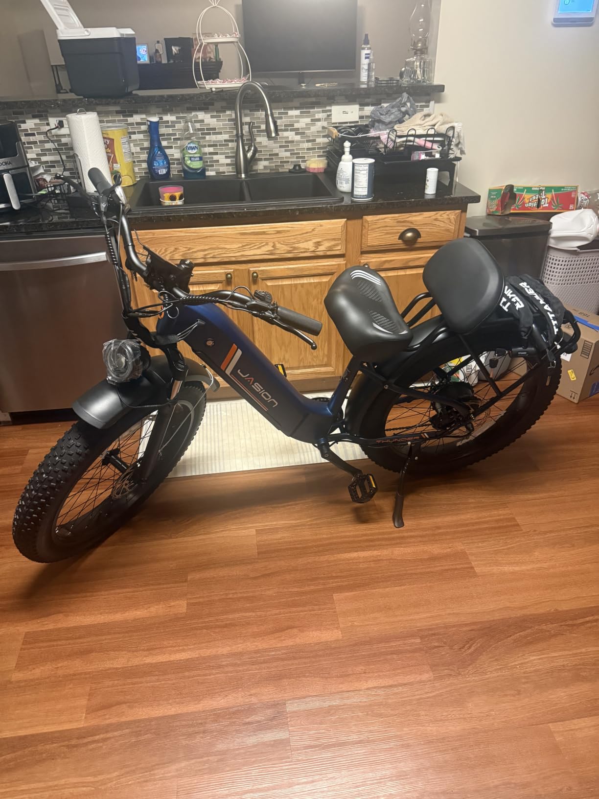 Jasion Thunder/PRO/ST Electric Bike, 2000W/1800W Peak Ebikes for Adults, 26''Fat Tire Best Ebike for Men, 90/80 Miles with 1040Wh/864Wh Battery, 35/30+MPH Max Speed Bicycles, 500/400LB Capacity customer photo 1
