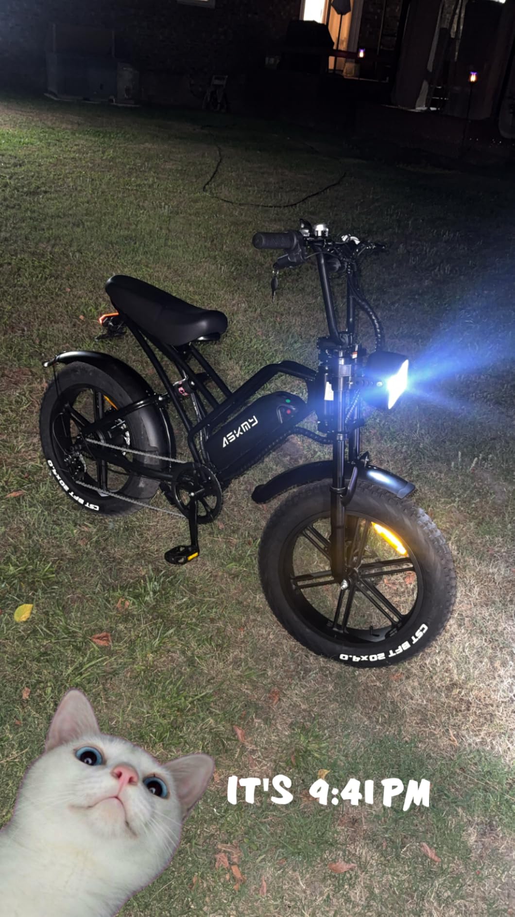 Fat Tire Electric Mountain Bike, All Terrains Electric Bicycles, 1500W Peak Motor Dirt E-Bike with 60 Miles PAS Range (E500-48V 15Ah) customer photo 2
