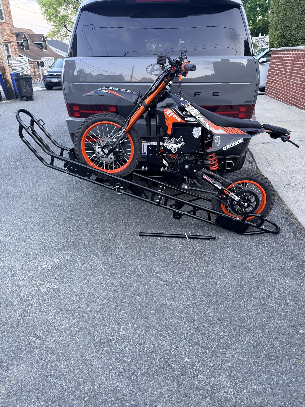 QRONGE Electric Dirt Bike for Teens Adults, Mid-Drive Motor 4500W Peak, E-Dirt Bike 60V28.8Ah Battery, 60 Mile Range, 50MPH, Full Suspension and Dual Hydraulic Brakes Electric Motorcycle (X1 Spark-M) customer photo 1