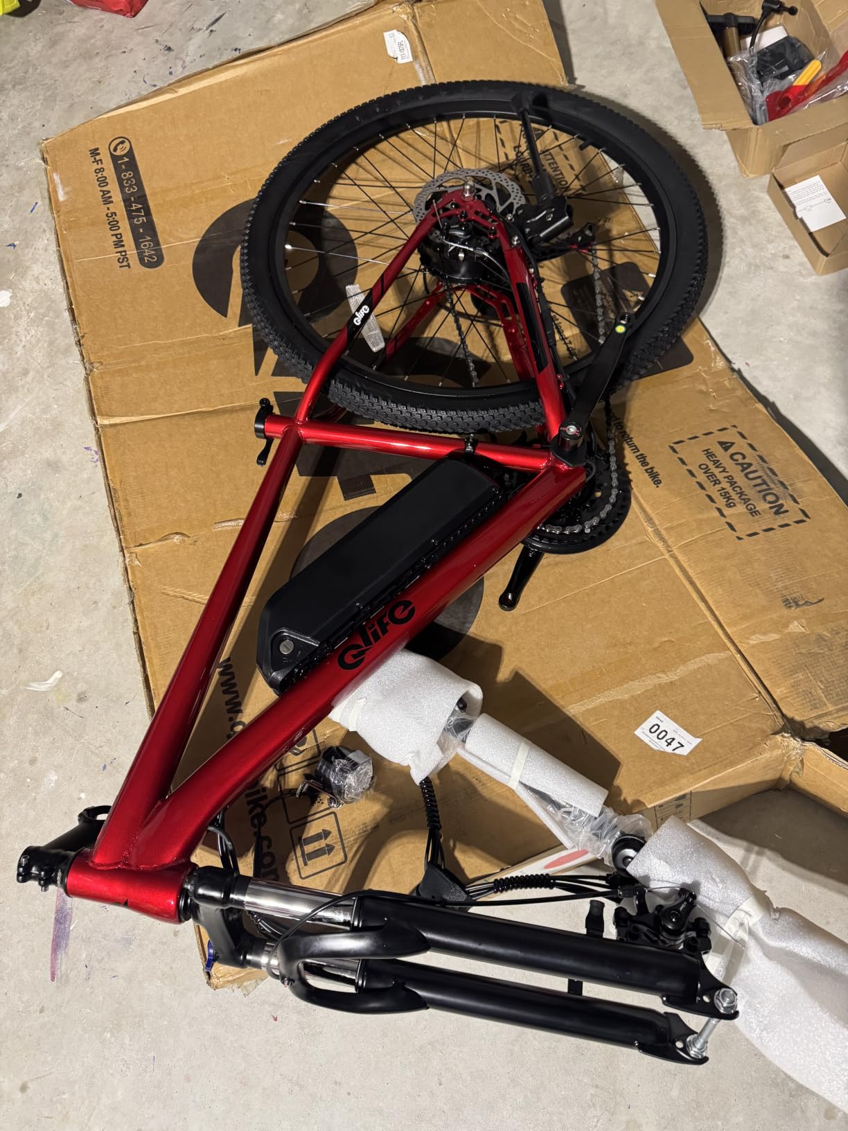 Qlife Electric Bike for Adults/Teens Racer, 20+MPH 21-Speed Peak 1200W Brushless Motor Adult Electric Bicycles, 48V 10.4Ah Removable Battery Mountain Ebike, Up to 55 Miles, 27.5X2.1 Tire E Bike customer photo 1