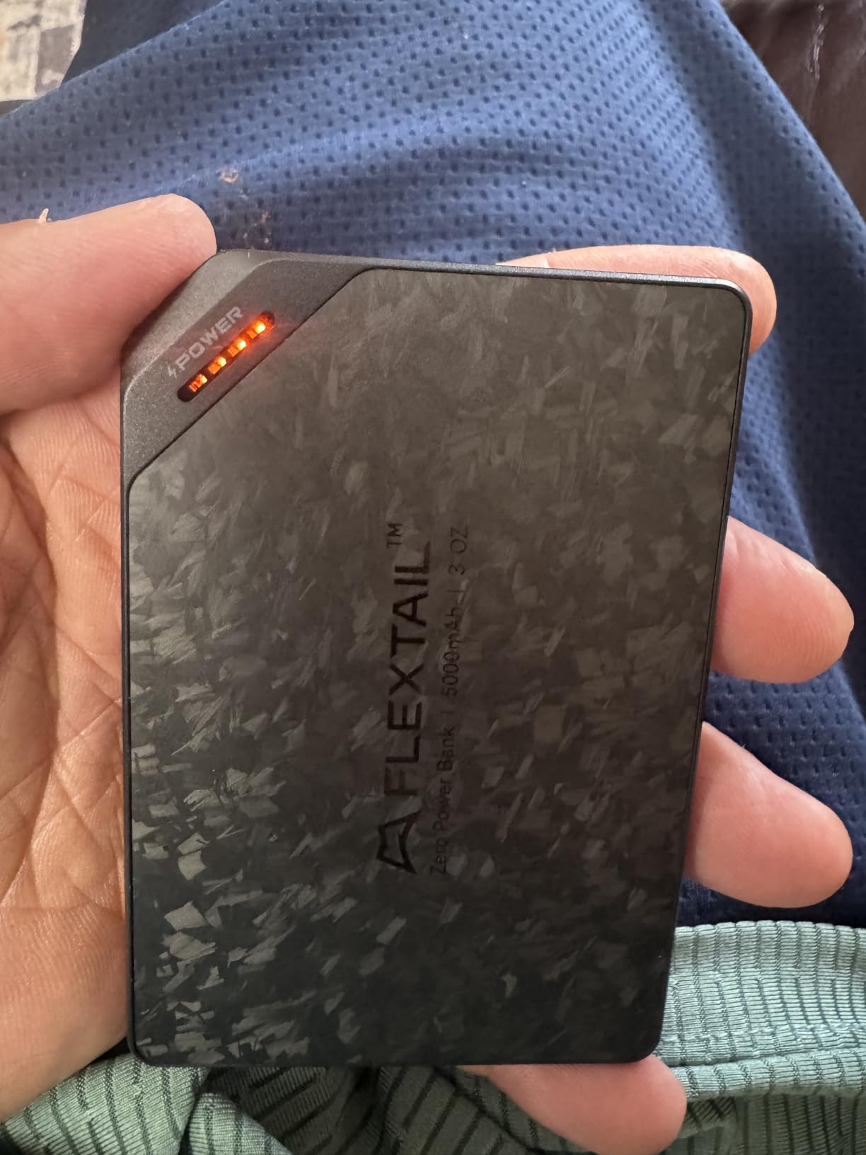 FLEXTAILGEAR 10000mAh Power Bank, Ultra-Lightweight Outdoor Portable Power Bank, Outdoor Travel Fast Charging Waterproof Carbon Fiber, Slim USB-C Power Portable Charger Battery Pack for Phones customer photo 1