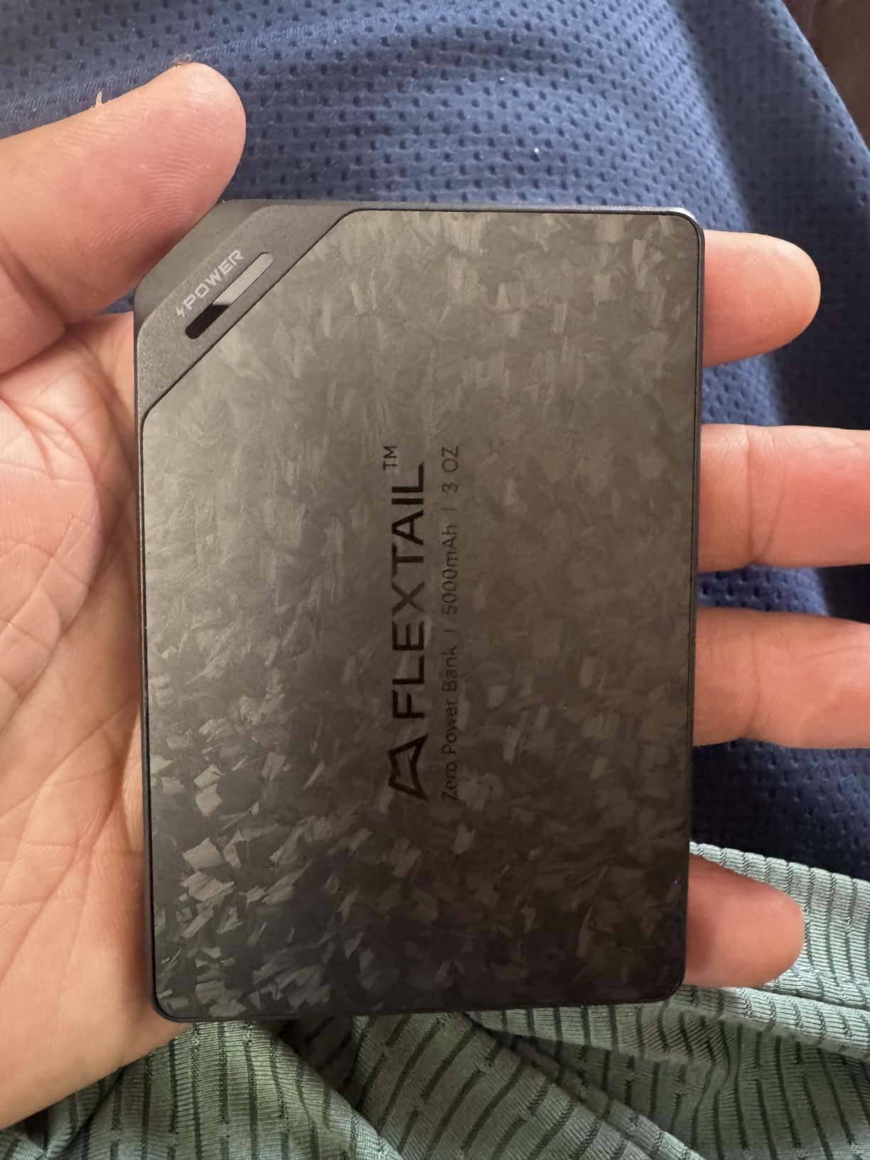 FLEXTAILGEAR 10000mAh Power Bank, Ultra-Lightweight Outdoor Portable Power Bank, Outdoor Travel Fast Charging Waterproof Carbon Fiber, Slim USB-C Power Portable Charger Battery Pack for Phones customer photo 2