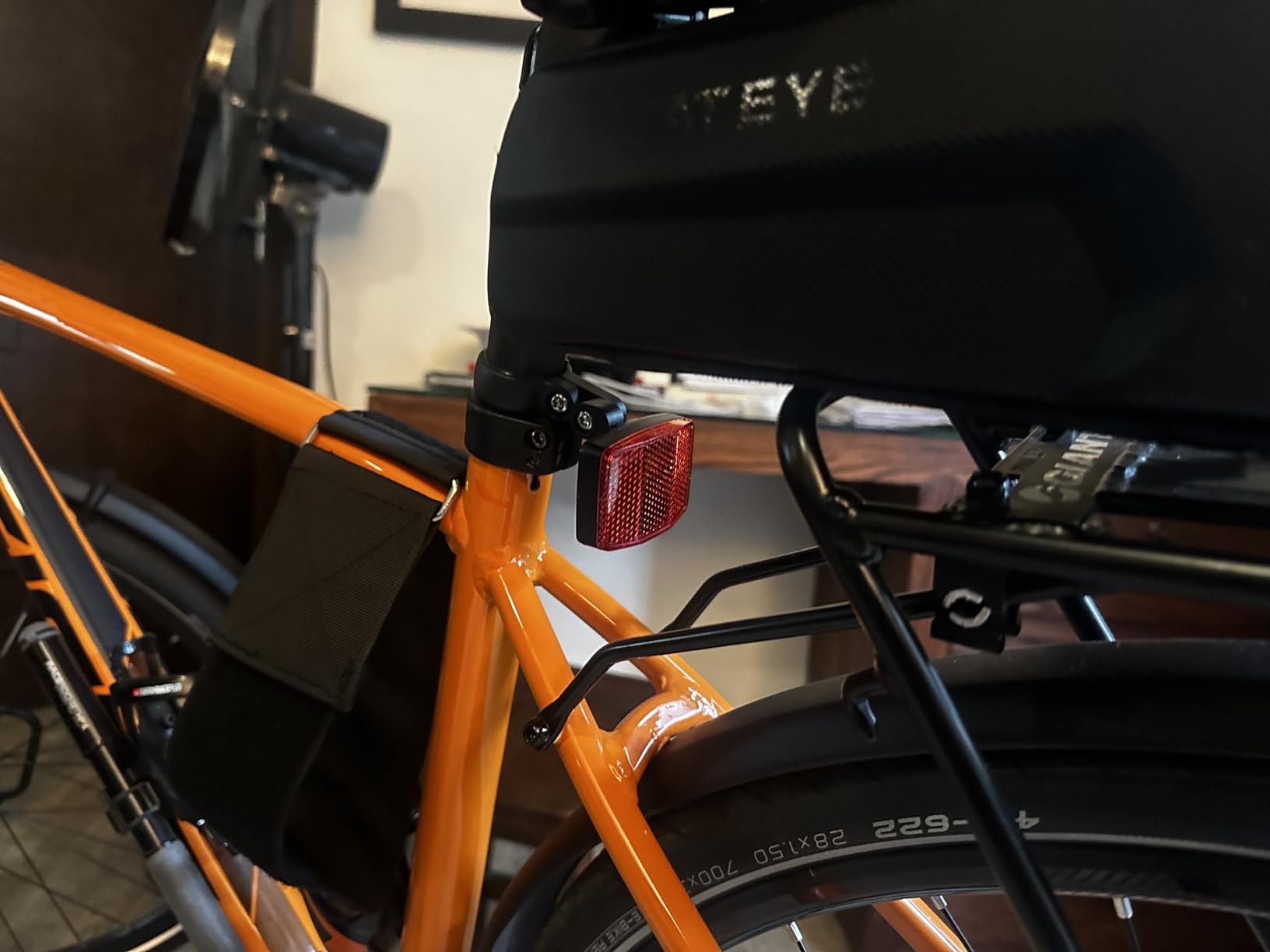 Airtag Bike Mount, Bike Hidden Airtag Mount Reflector, Anti-Theft Bike Airtag Holder with 5 Brackets, Fits 7/8