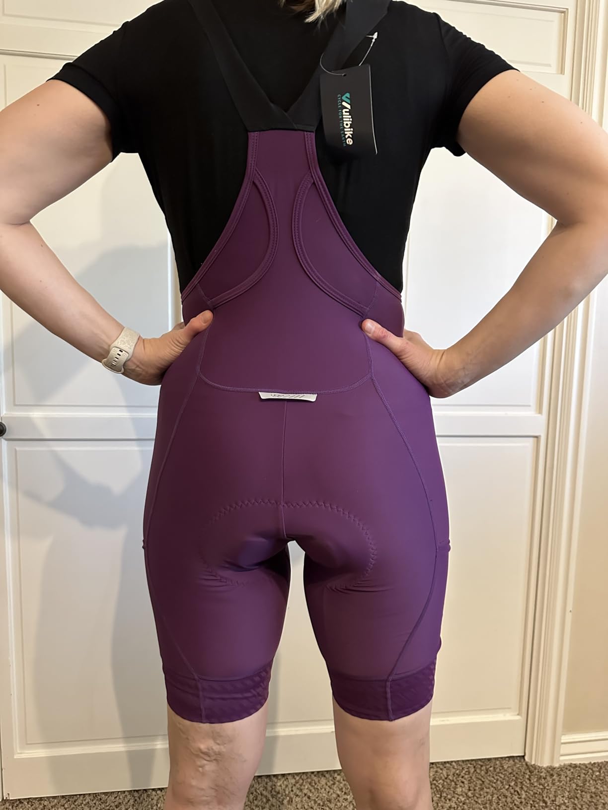 Wulibike Cycling Bib Bike Shorts Women Padded High Stretch Biking Shorts 3 Pockets for Road Mountain Riding customer photo 1