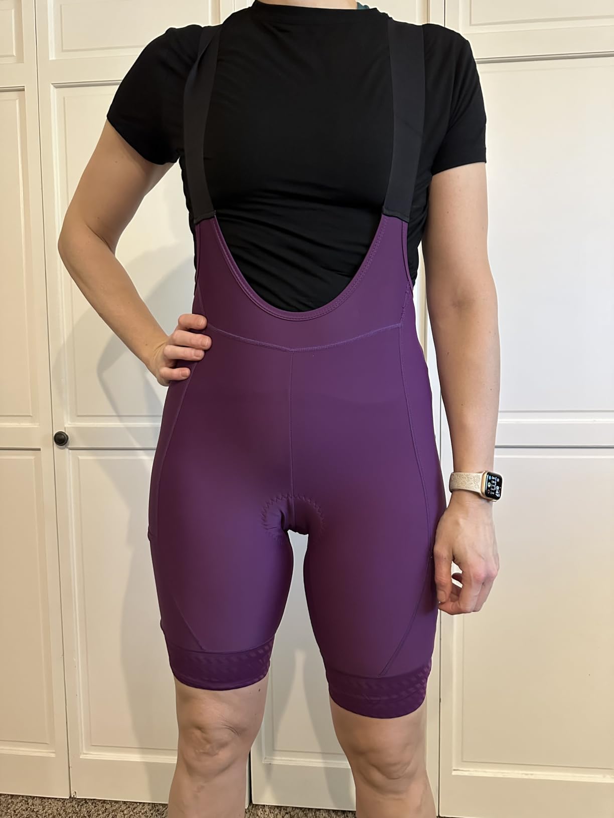 Wulibike Cycling Bib Bike Shorts Women Padded High Stretch Biking Shorts 3 Pockets for Road Mountain Riding customer photo 2