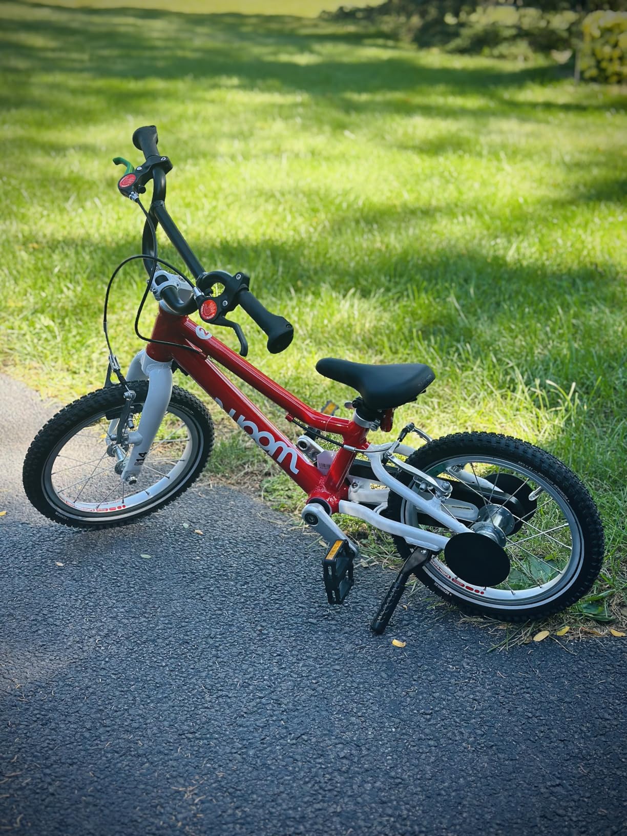 woom GO 2 Bicycle for Children 3 to 4.5 Years Old, 14-Inch Lightweight Bike with Handbrake, Steering Limiter & Chainguard for Boys & Girls customer photo 2