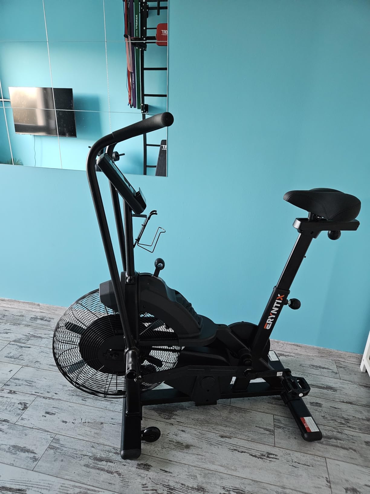 Dual Resistance Air Bike, Magnetic & Air Fan Bike with APP Connection, ISCC PLUS Certified Wind Bikes, Dual-Action Handlebars for Home Gym HIIT Cardio Full Body Workout (350LBS Capacity) customer photo 2