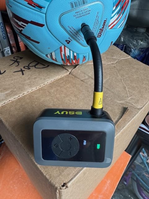 Mini Bike Tire Pump, 120PSI Portable Electric Bicycle Air Pump with Digital Gauge & Auto-Stop, 20s Faster Inflation customer photo 2