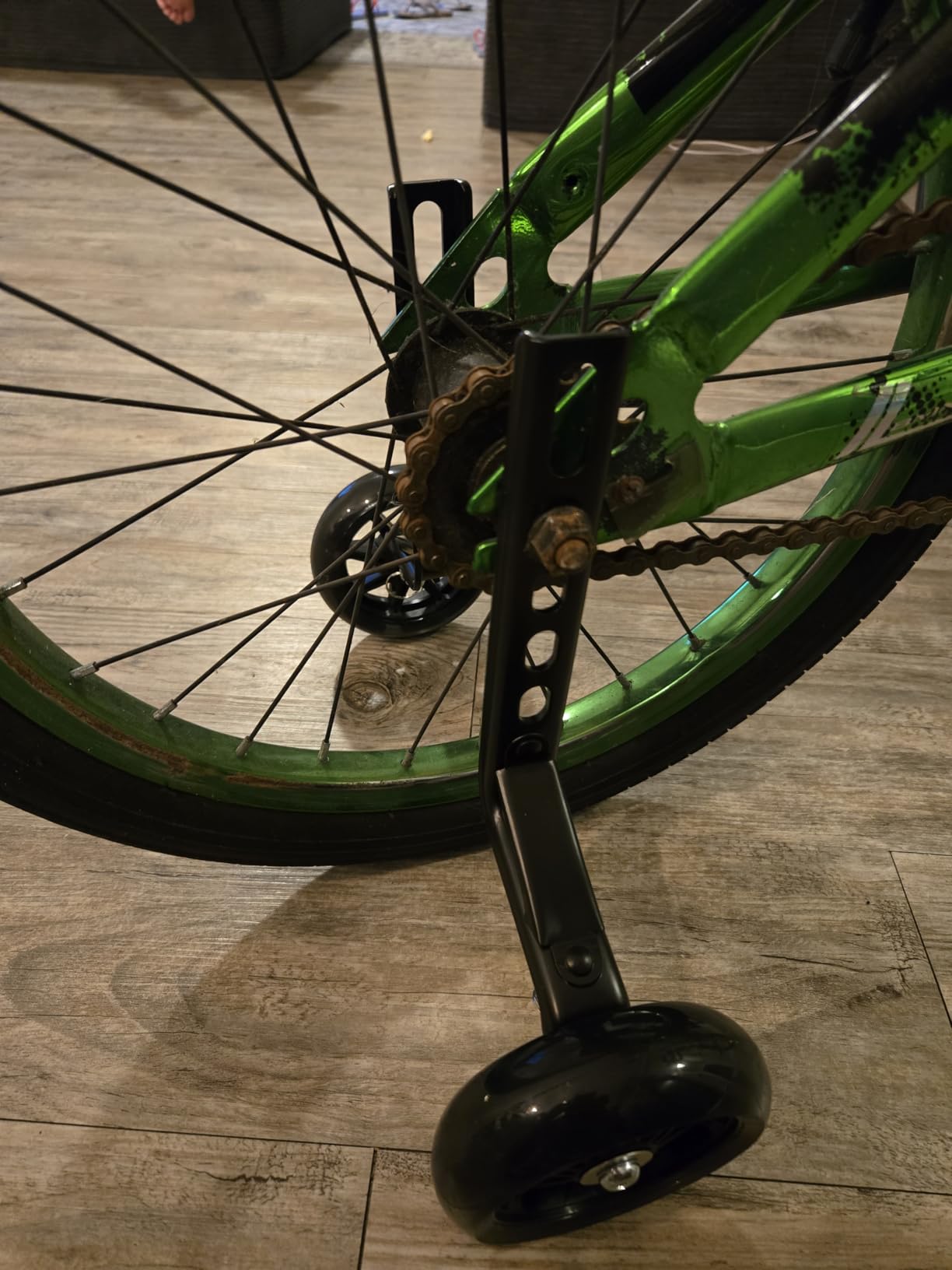 Bike Training Wheels for Kids Bike, High-Strength Arm, Upgraded Durability, Easy Install, Bicycle Training Wheels for 20 inch Bike 18 16 14 12 Universal【For Single-Speed, Long Axle Only】 customer photo 2
