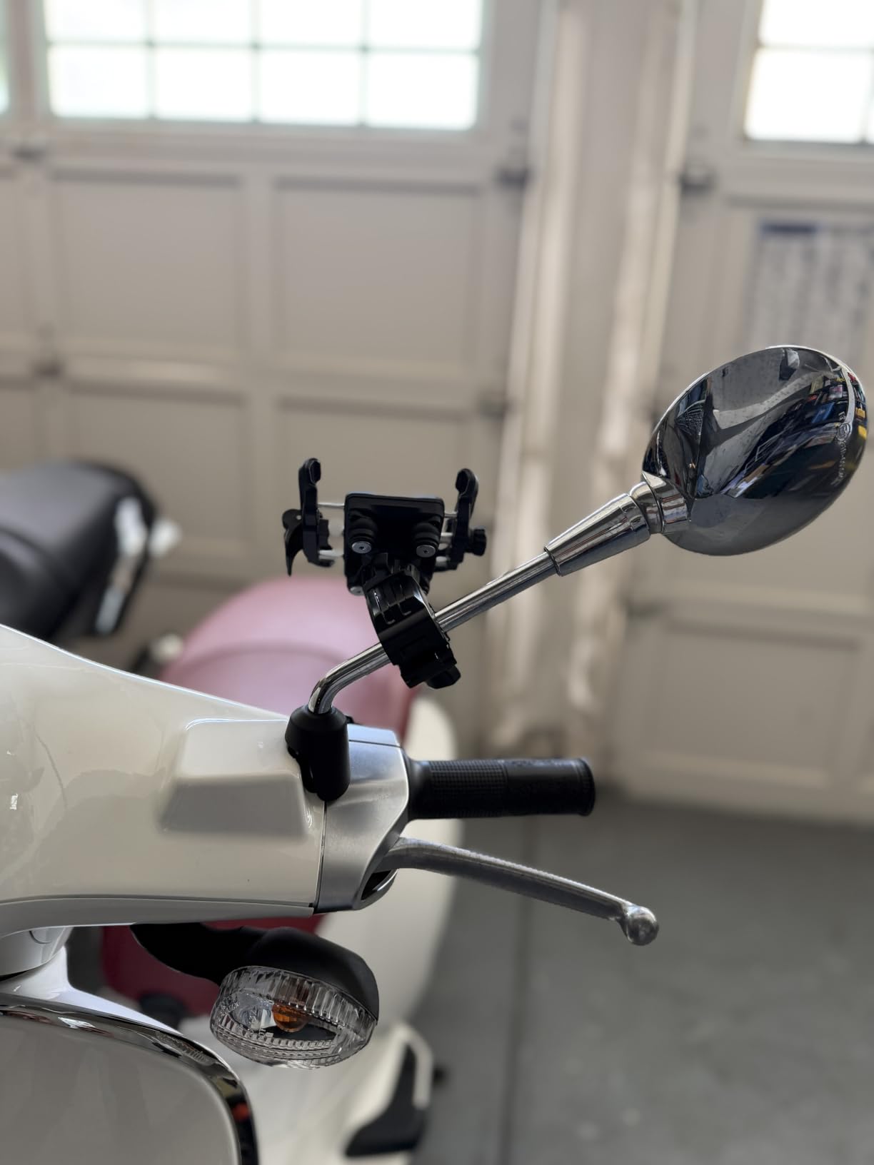 Motorcycle Bike Phone Mount with Upgrade Vibration Dampener | Camera Friendly, for 6-7.2