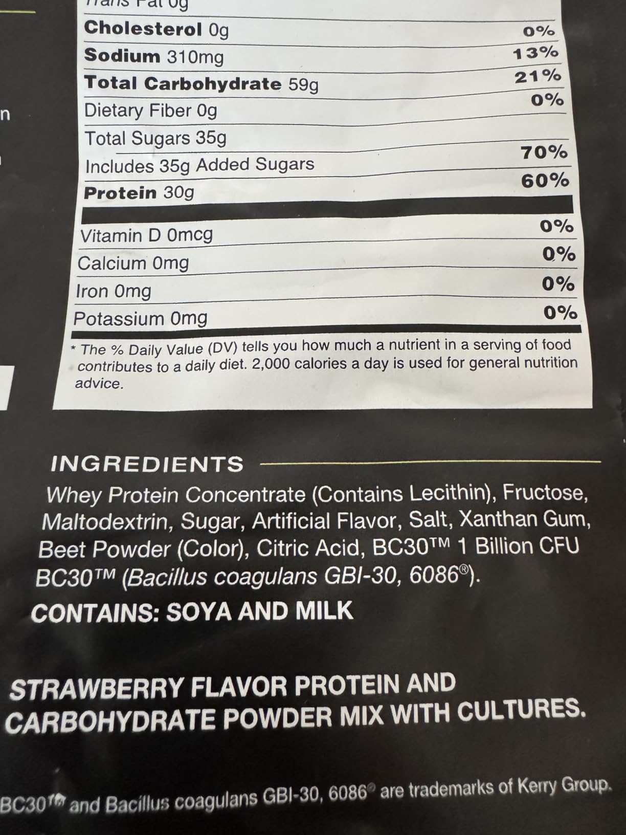 Science in Sport BETA Recovery - Dual-Source Carbohydrate Blend for High-Intensity Exercise - 30g Whey Protein Powder - Strawberry Flavor - 52 oz customer photo 2